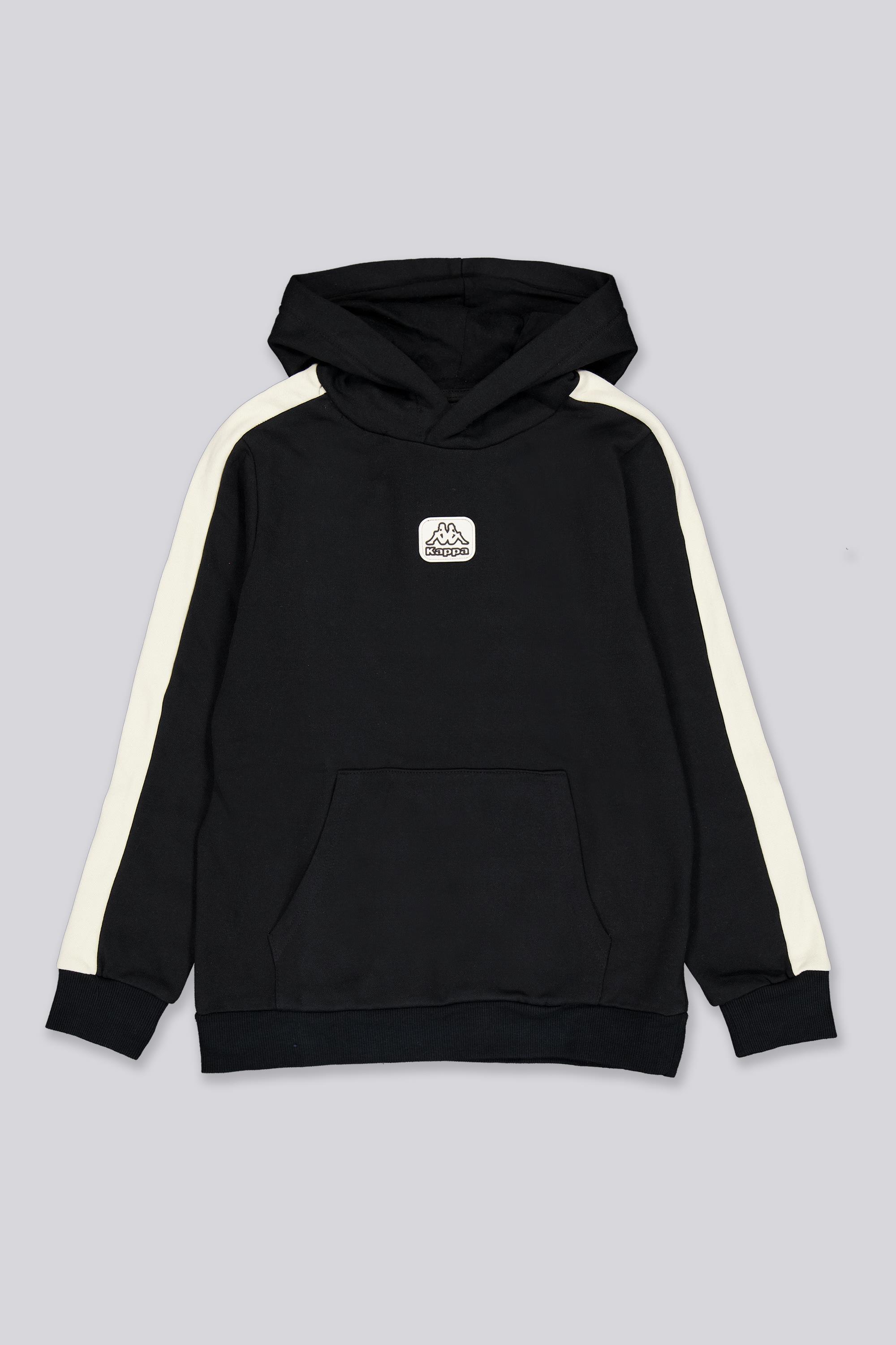 Sudadera Capucha Kappa - Negro - Sudadera Felpa Niño talla 10