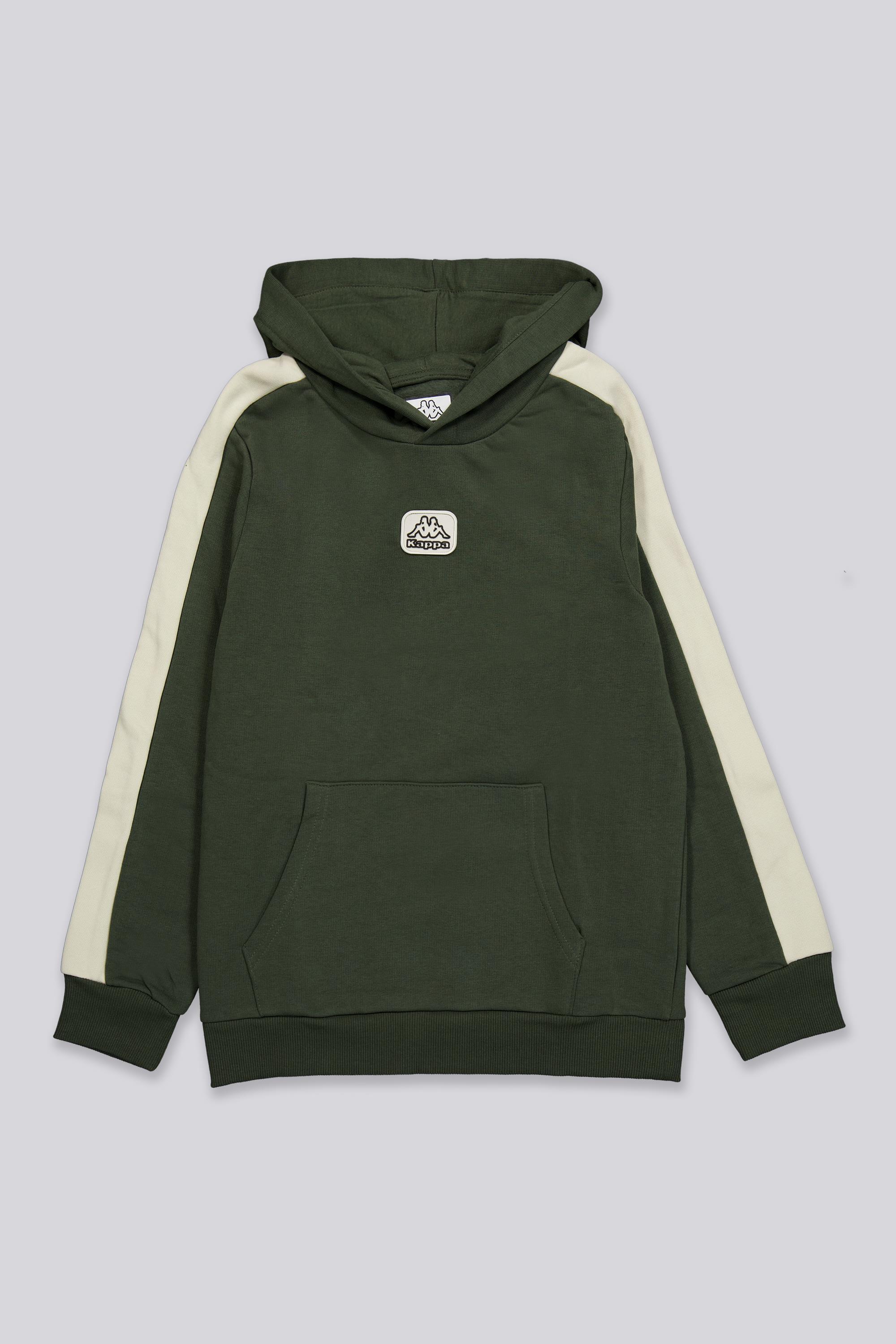 Sudadera Capucha Kappa - Kaki - Sudadera Felpa Niño talla 14