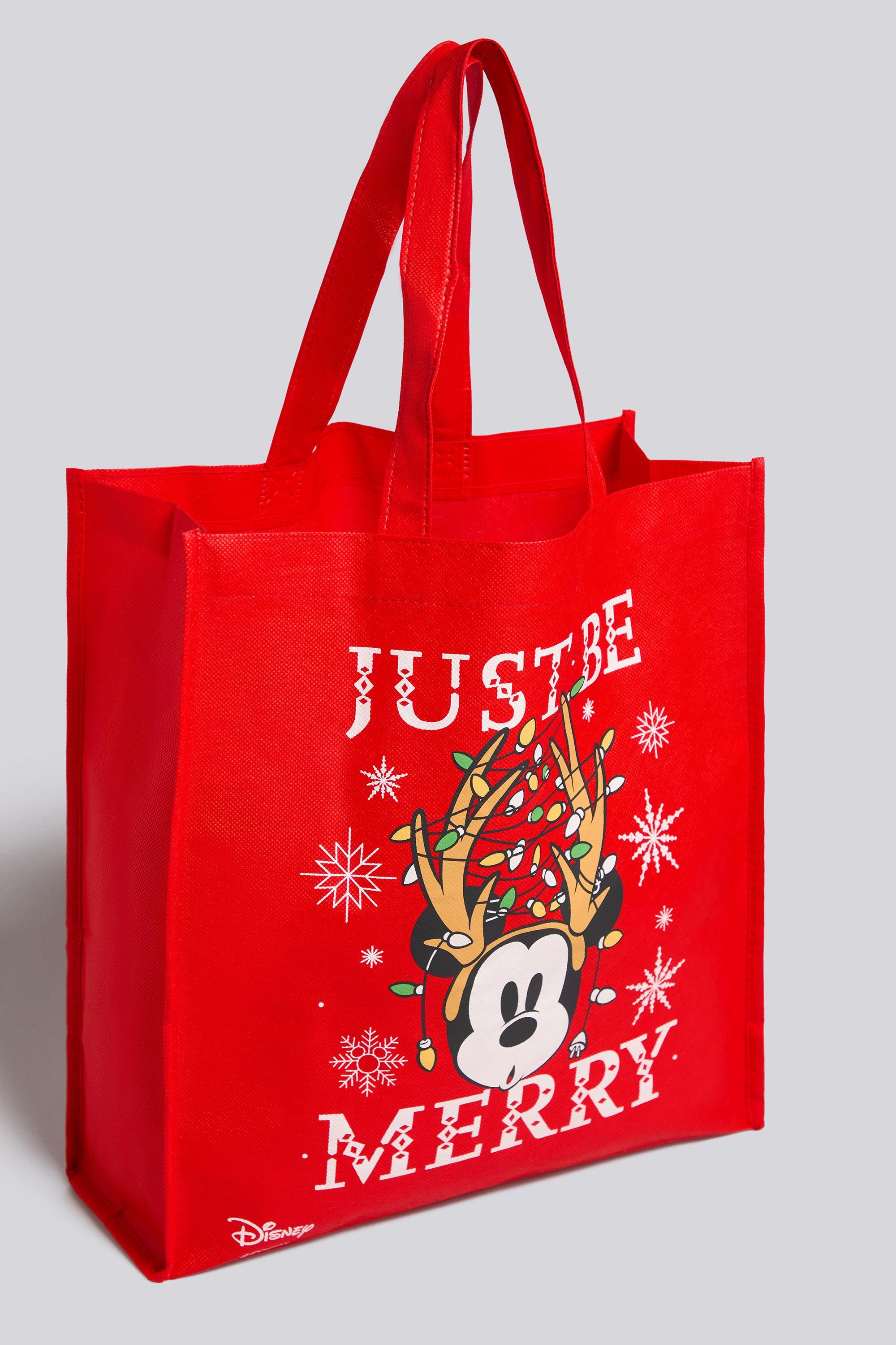 Bolsa Mickey Navidad - Rojo - Bolsa Reutilizable Disney talla T.U.