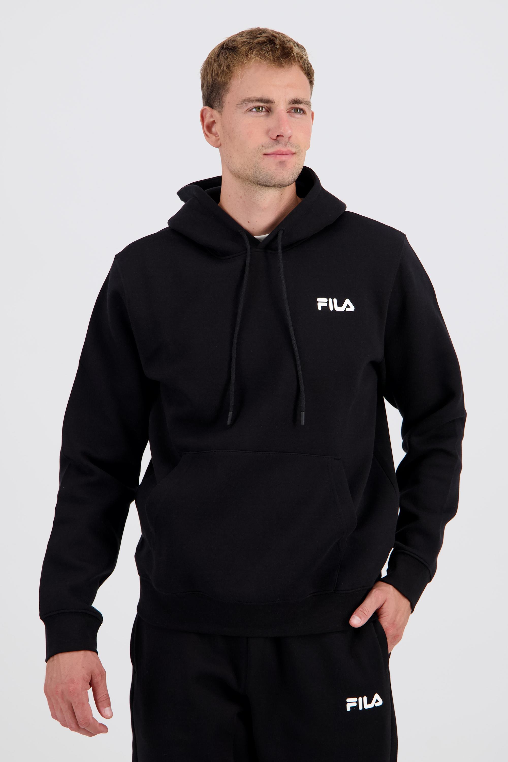 Sudadera Capucha Fila - Negro - Felpa Hombre talla L