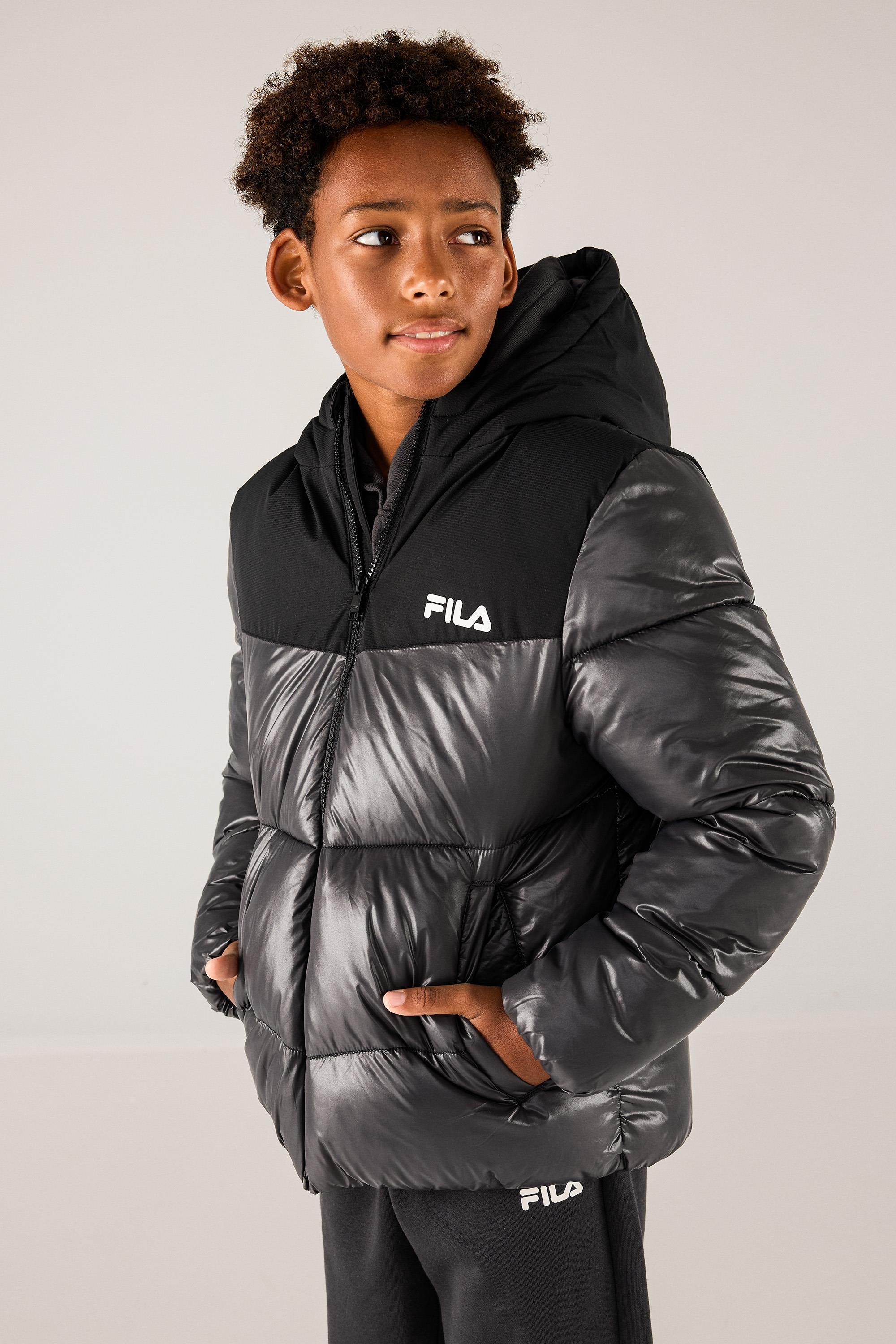 Parka Fila - Gris - Chaqueta Waterproof Niño talla 10
