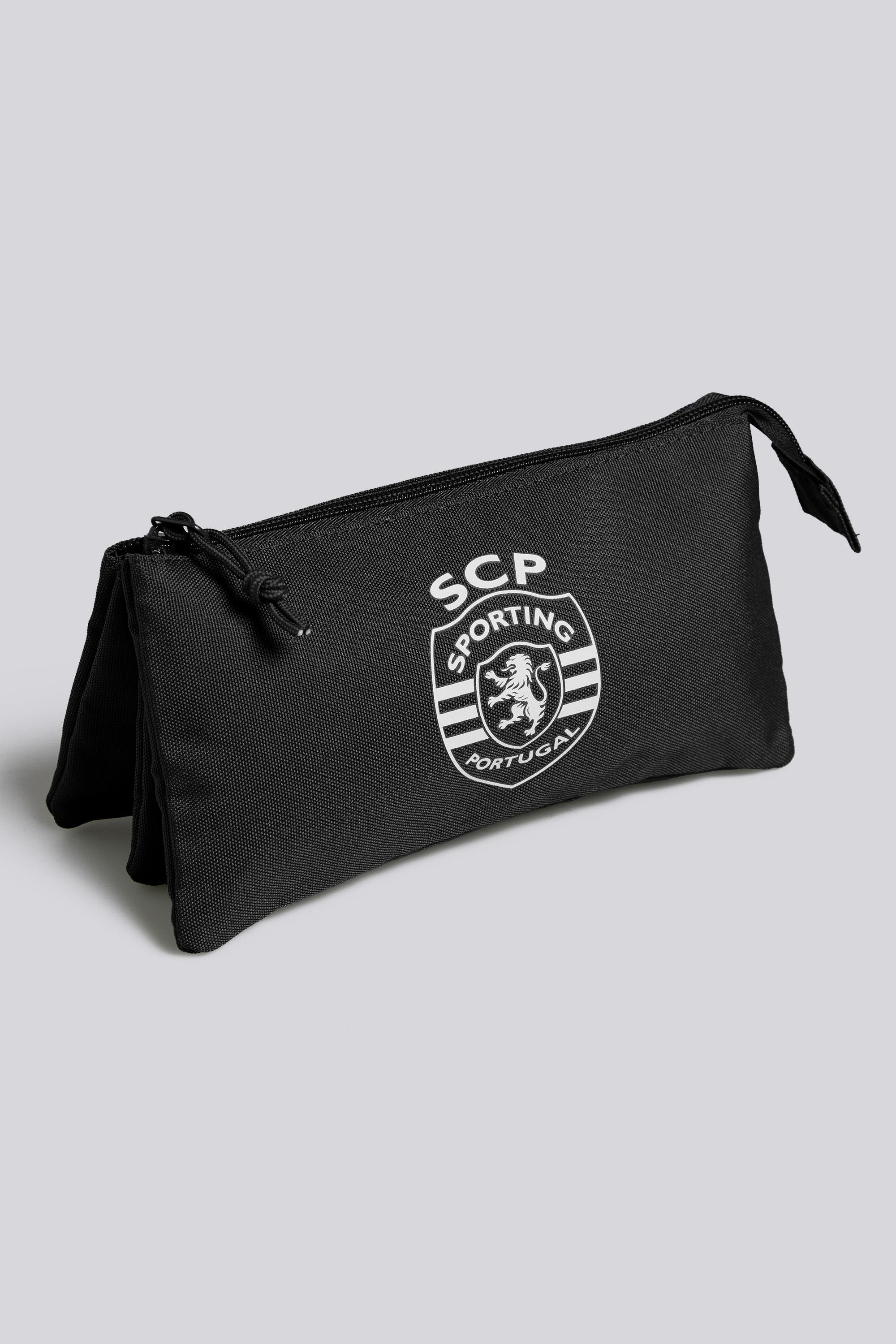 Estuche Sporting CP - Negro - Estuche Escolar talla T.U.