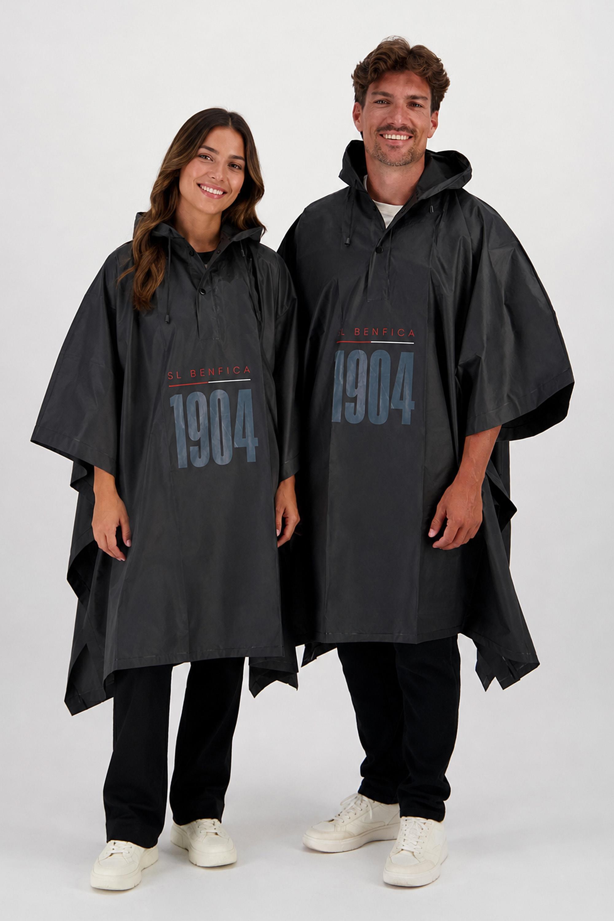 Poncho SL Benfica 1904 - Negro - Poncho Impermeable talla T.U.