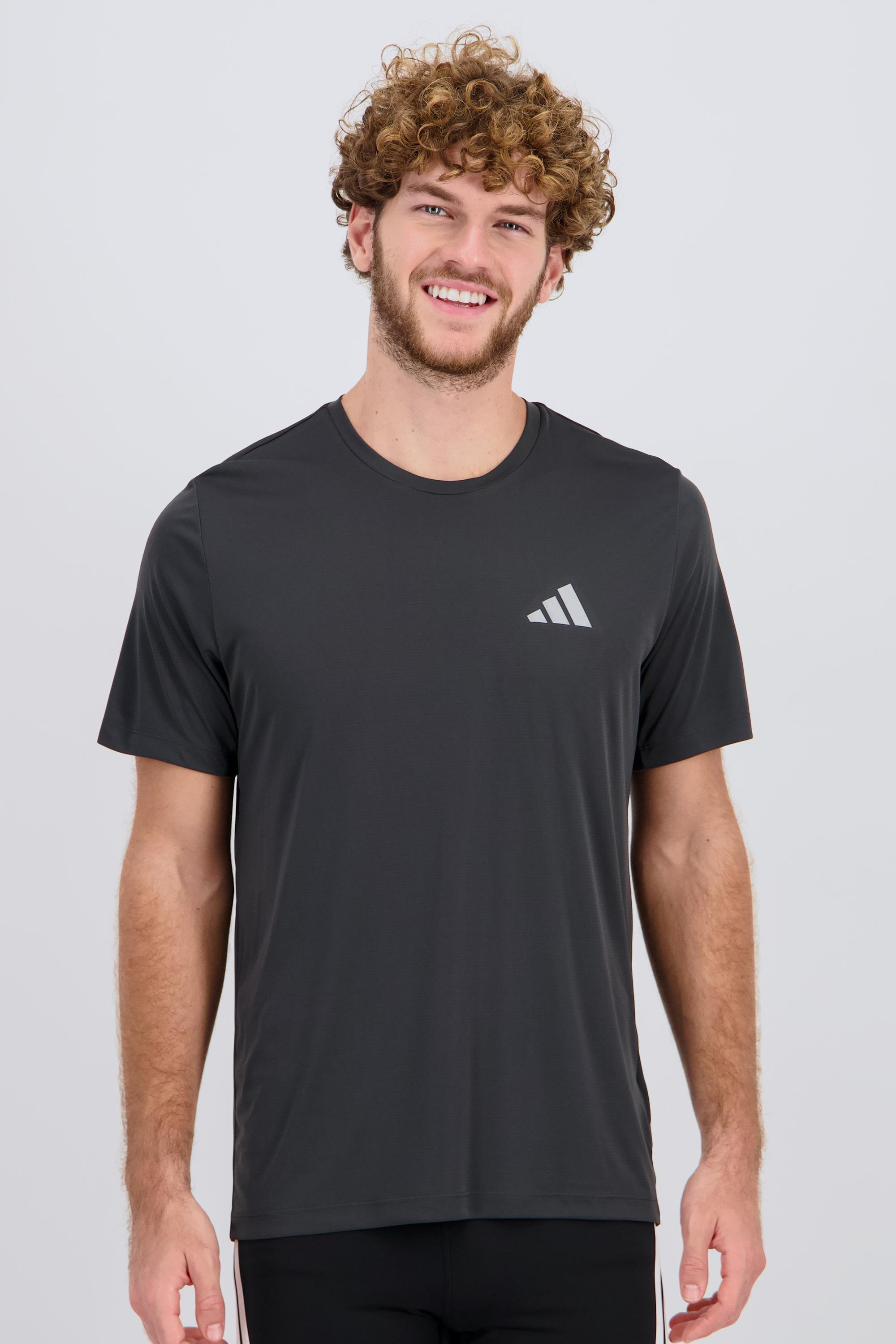 Adidas Essentials - Camiseta Running Hombre Mediano Gris