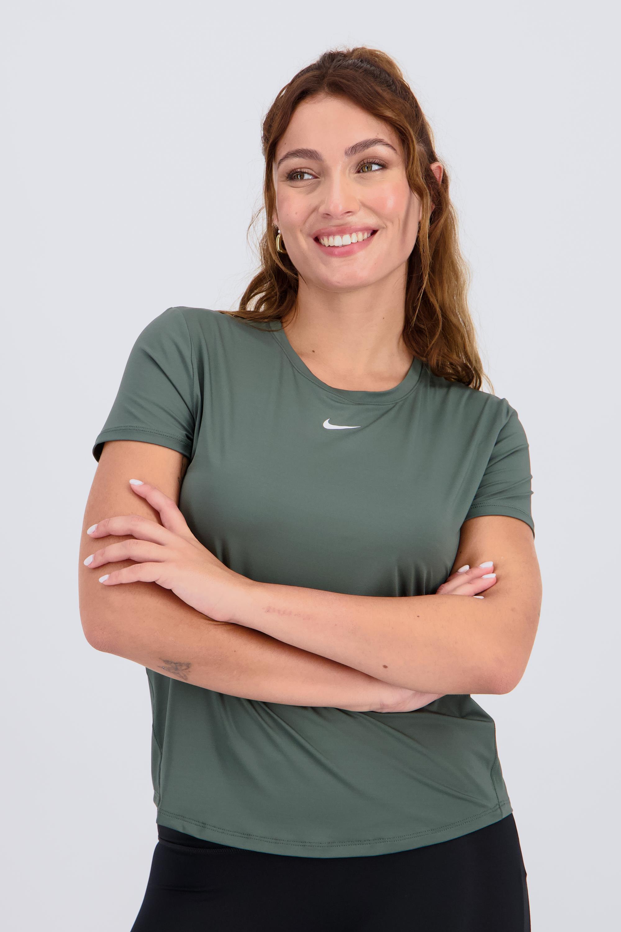 One - Kaki - Camiseta Gym Mujer talla
