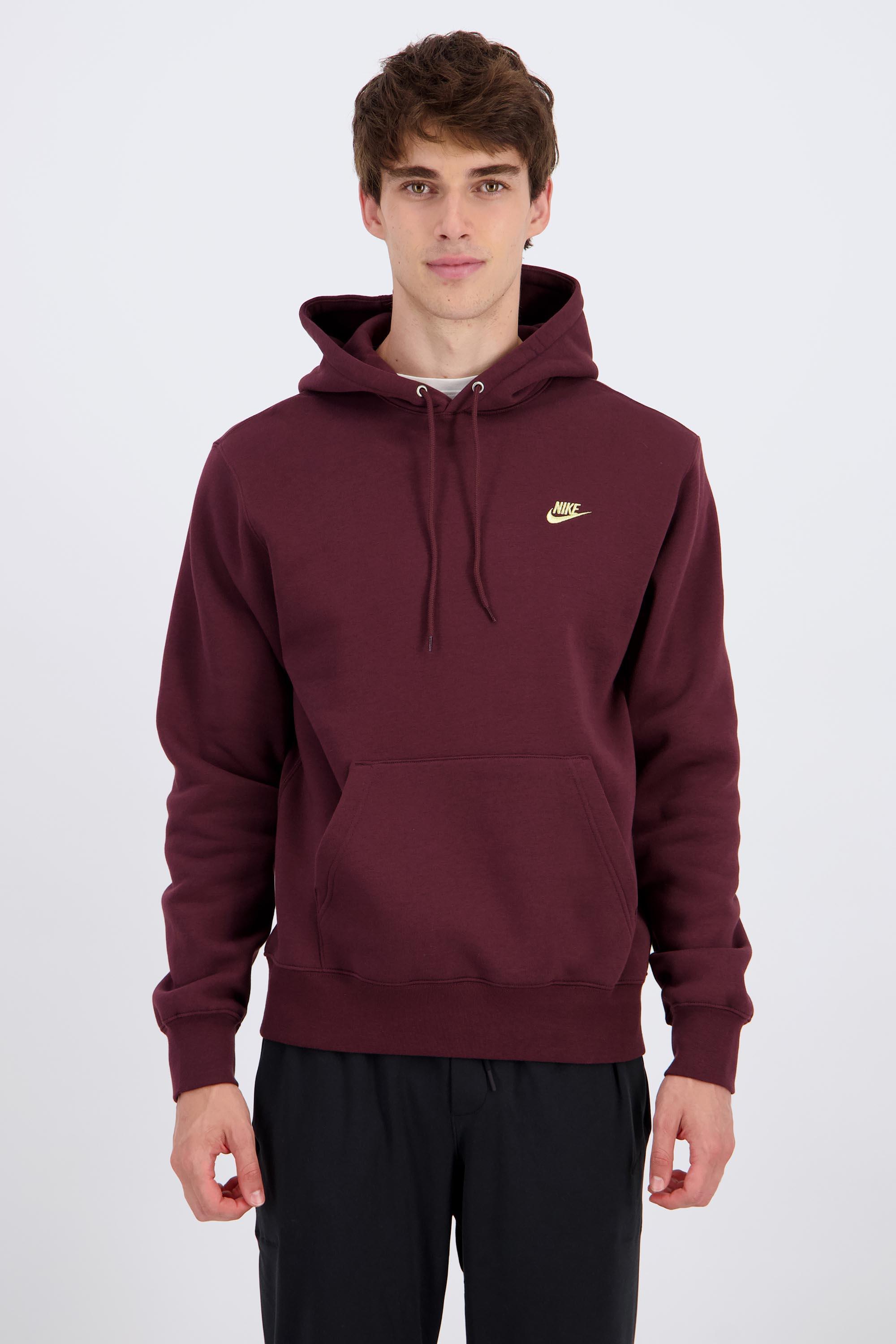 Nike Club - Sudadera Capucha Hombre Extra Pequeño Rojo