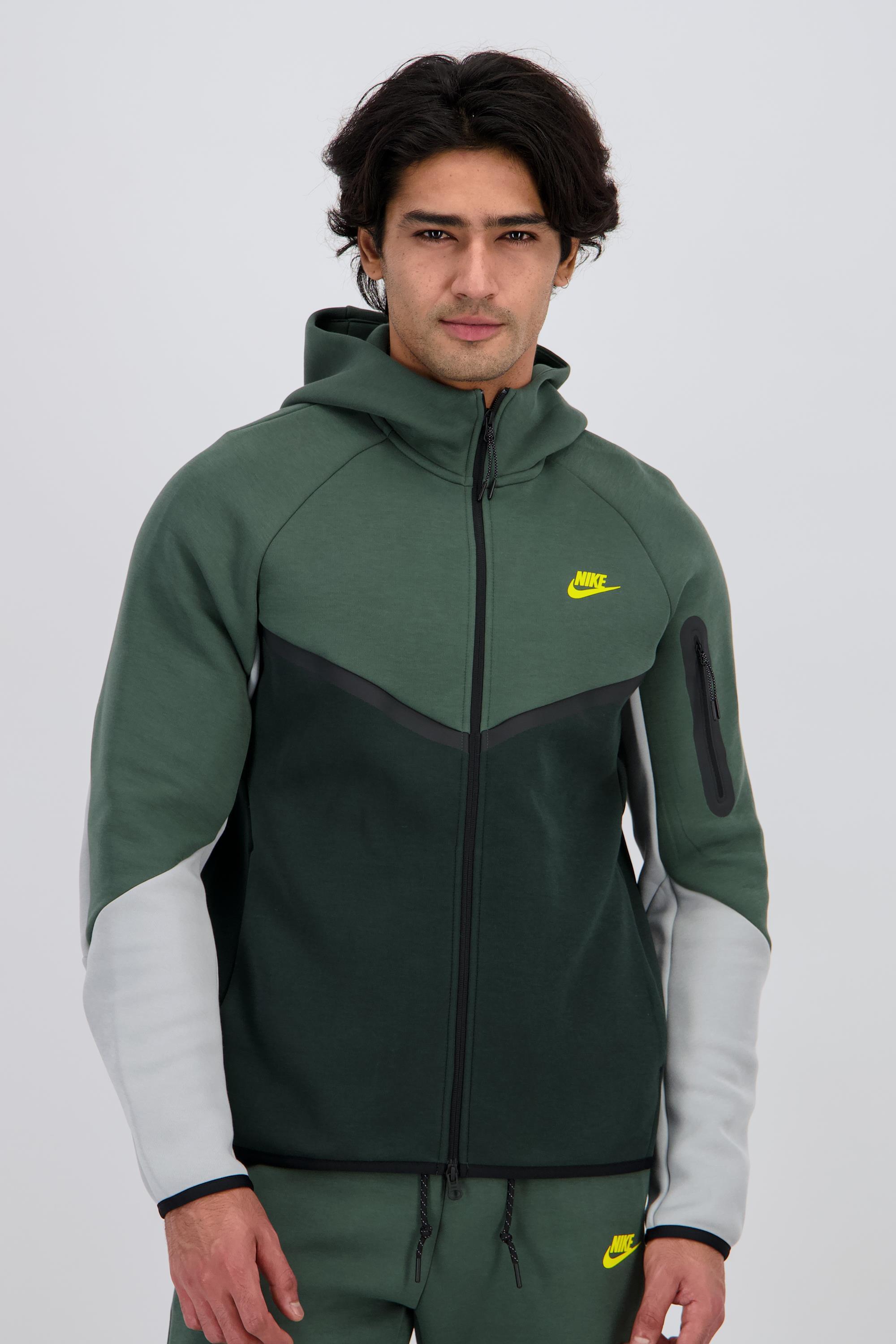Nike Tech Fleece - Sudaderas Verde Hombre Algodón Talla S - Imagen 2