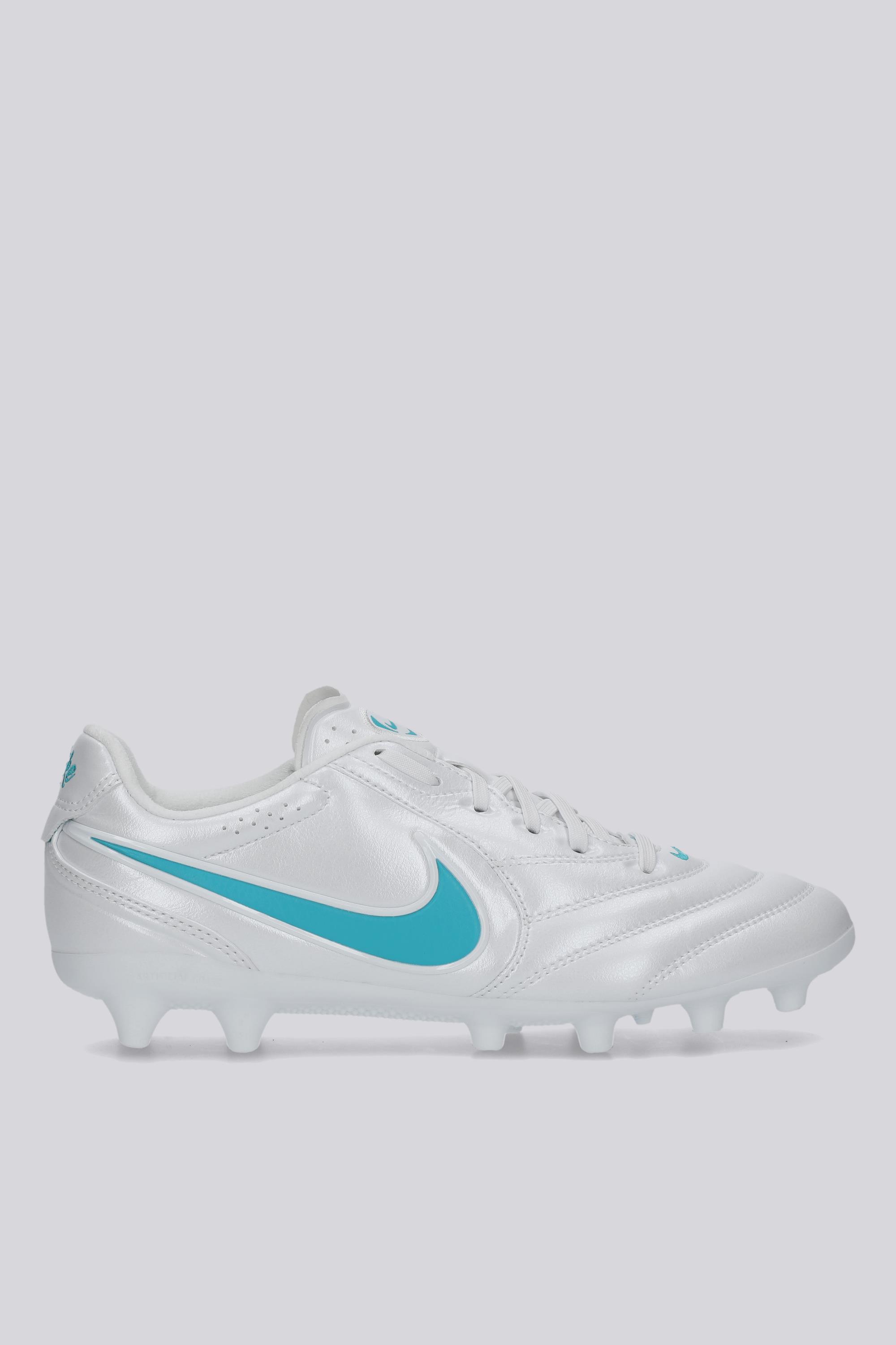 Botas Fútbol Tacos Nike Tiempo Ligera Pro AG Blancas