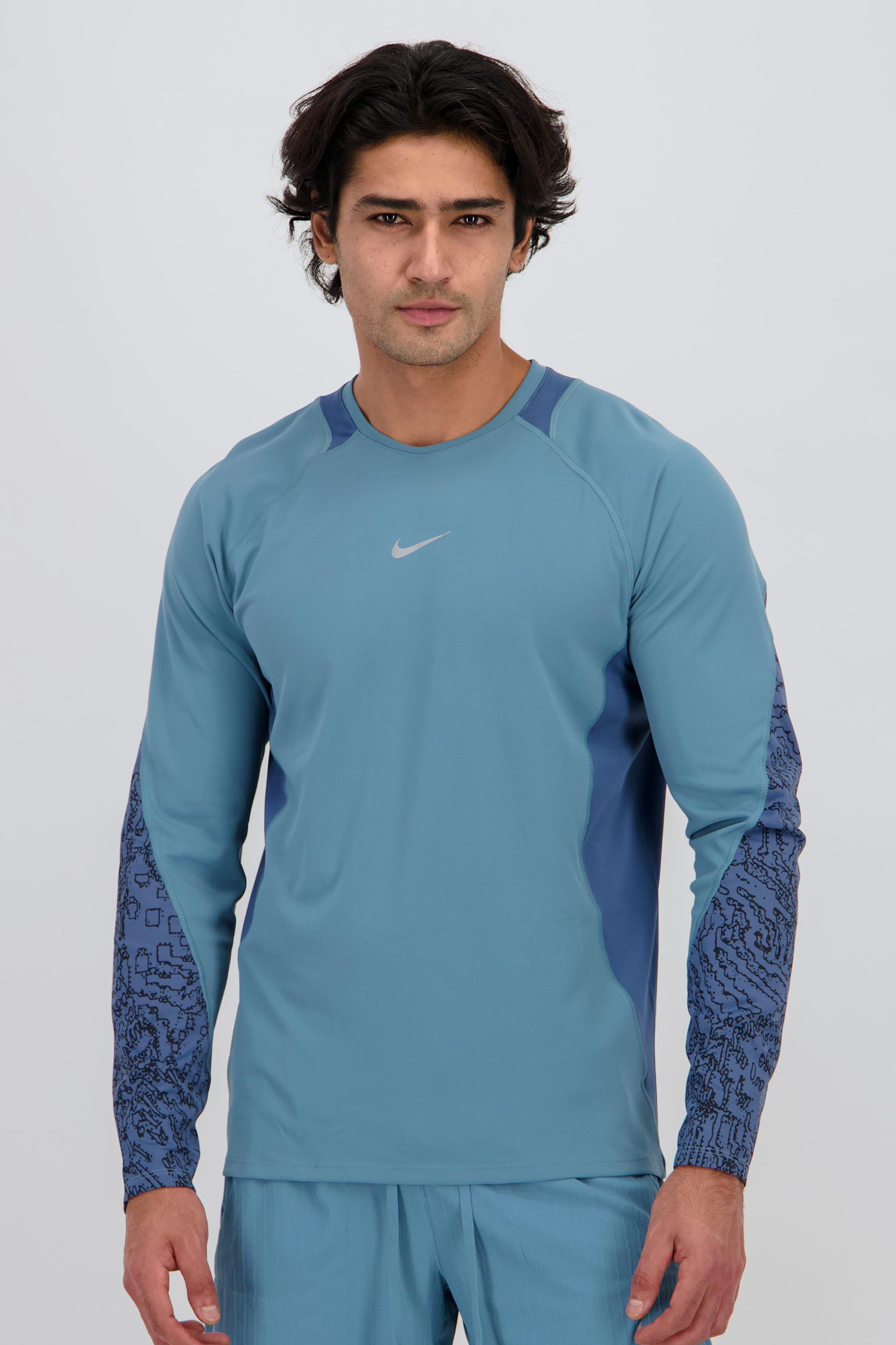 Stride - Azul - Camiseta Running Hombre talla