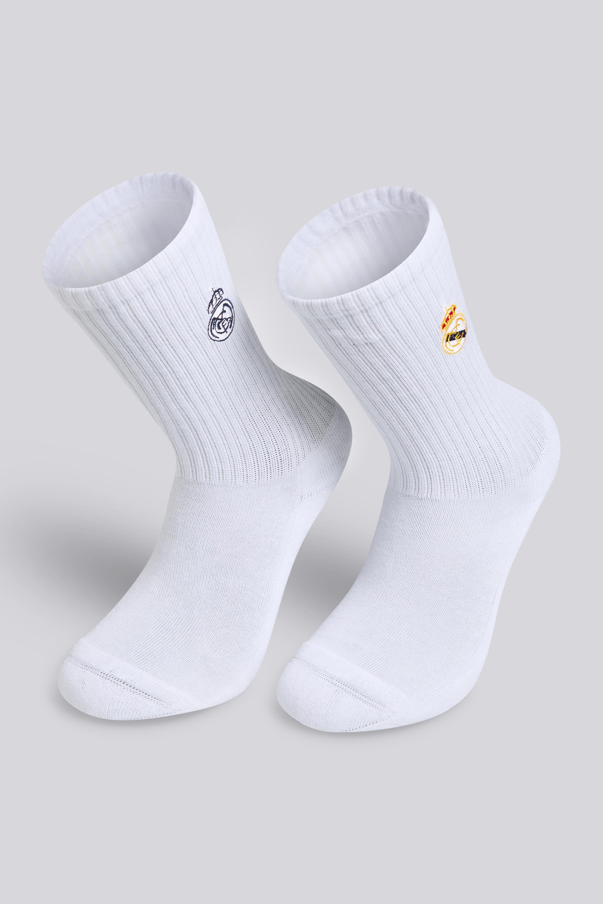 Calcetines Largos Deporte R. Madrid CF Pack 2 talla XL