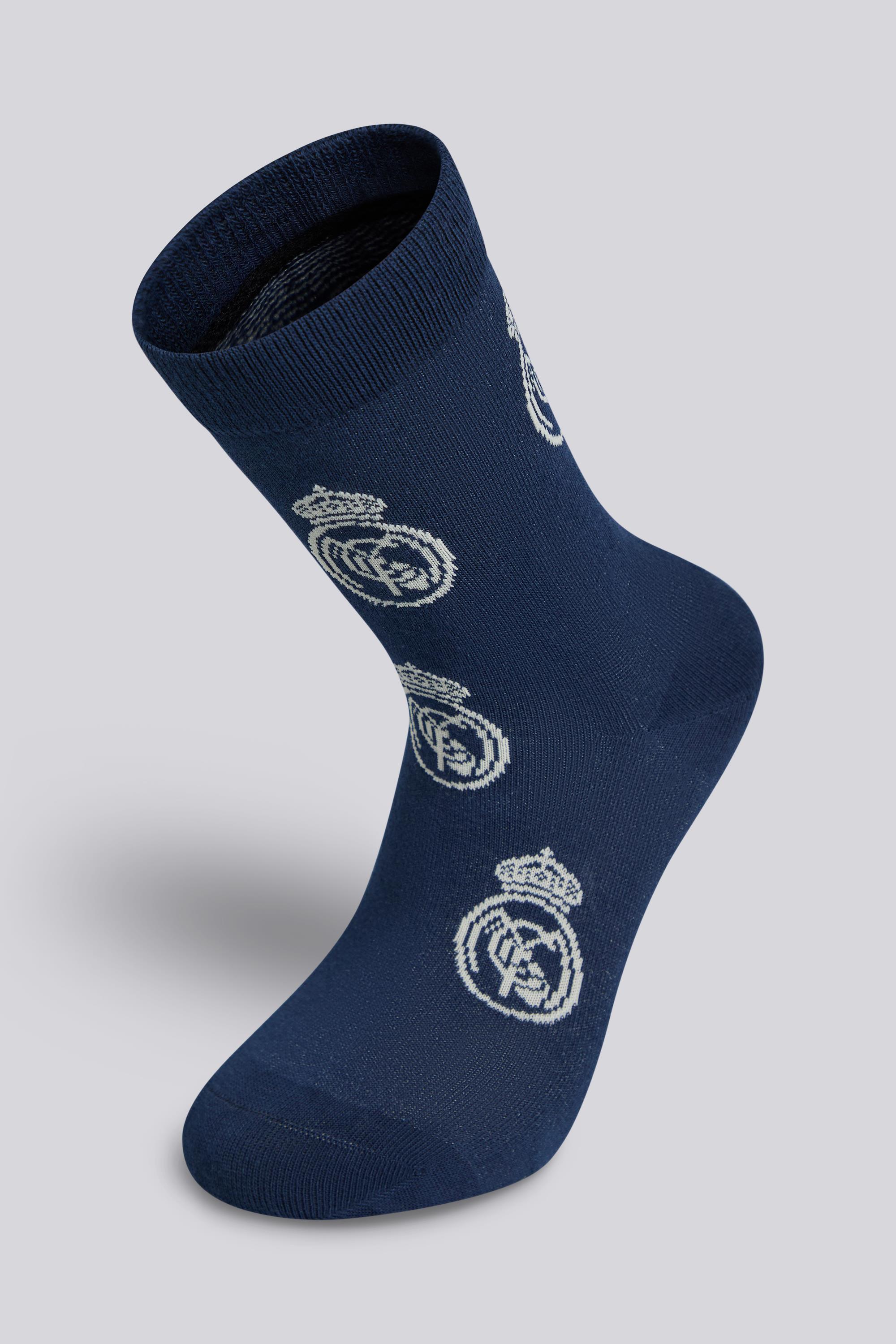 Calcetines Largos R. Madrid CF - Azul - Pack 1 Niños talla XS