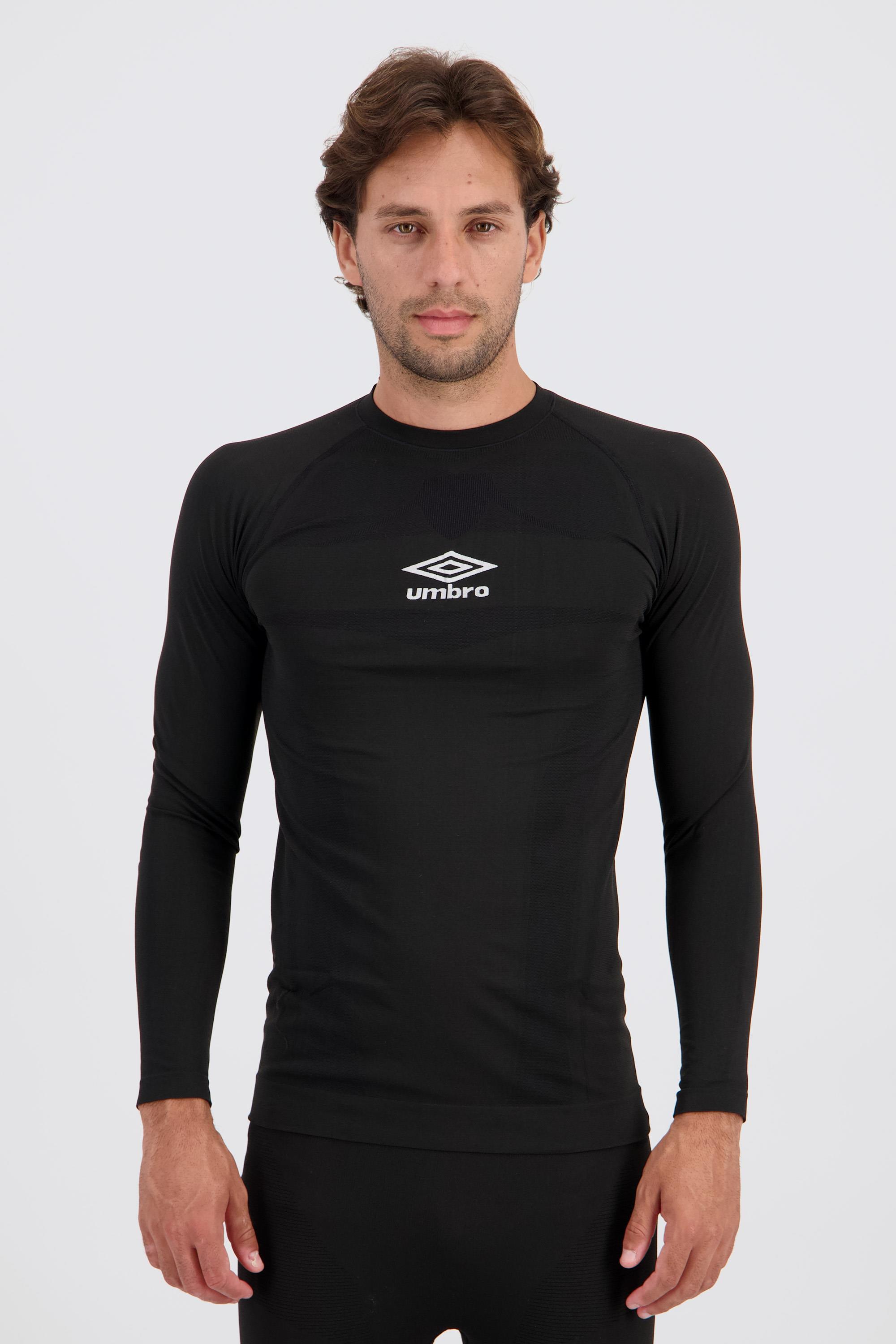 Camiseta Interior Umbro Camiseta Manga Larga Hombre Negra talla S/M