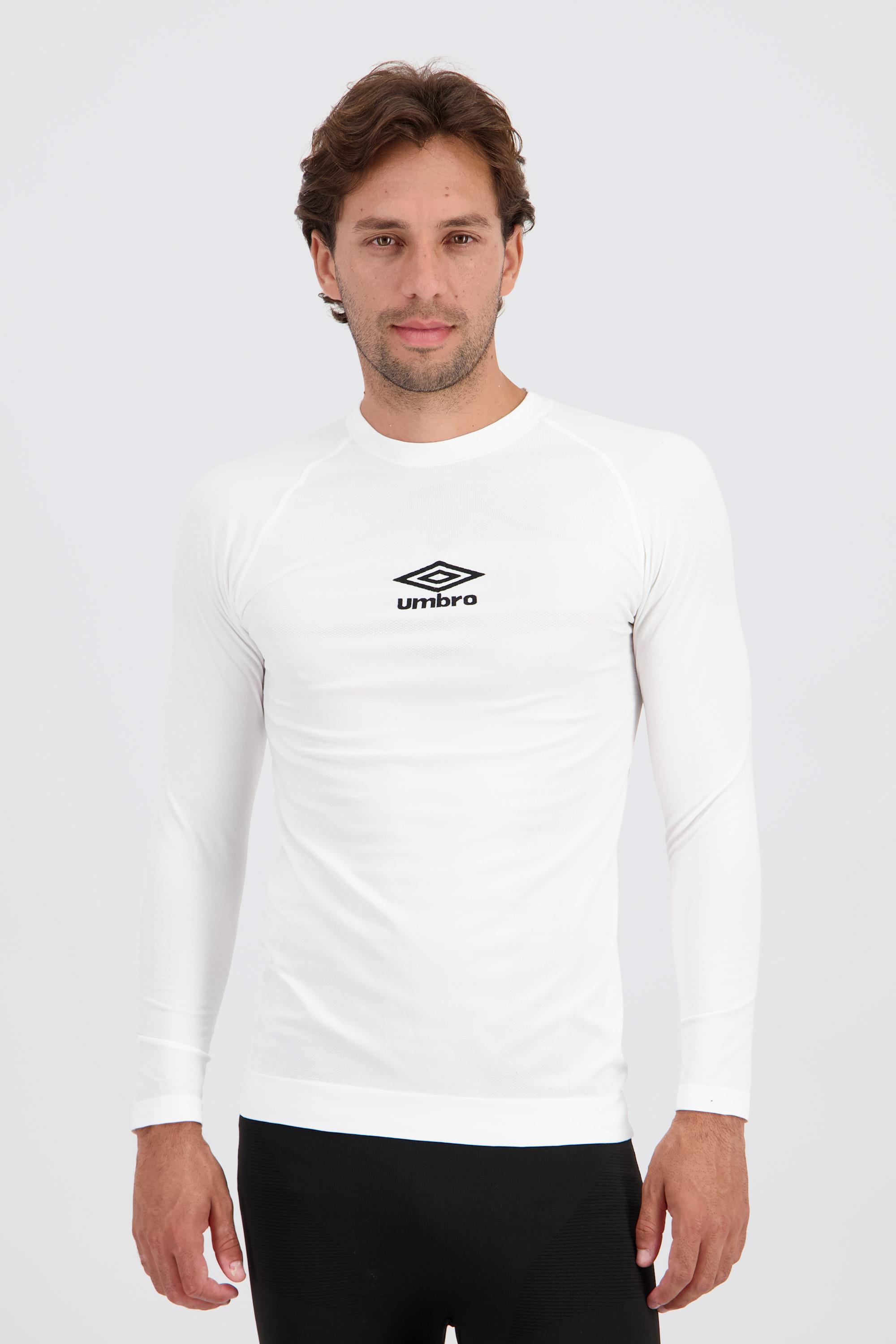 Camiseta Interior Umbro Camiseta Manga Larga Hombre Blanca talla S/M
