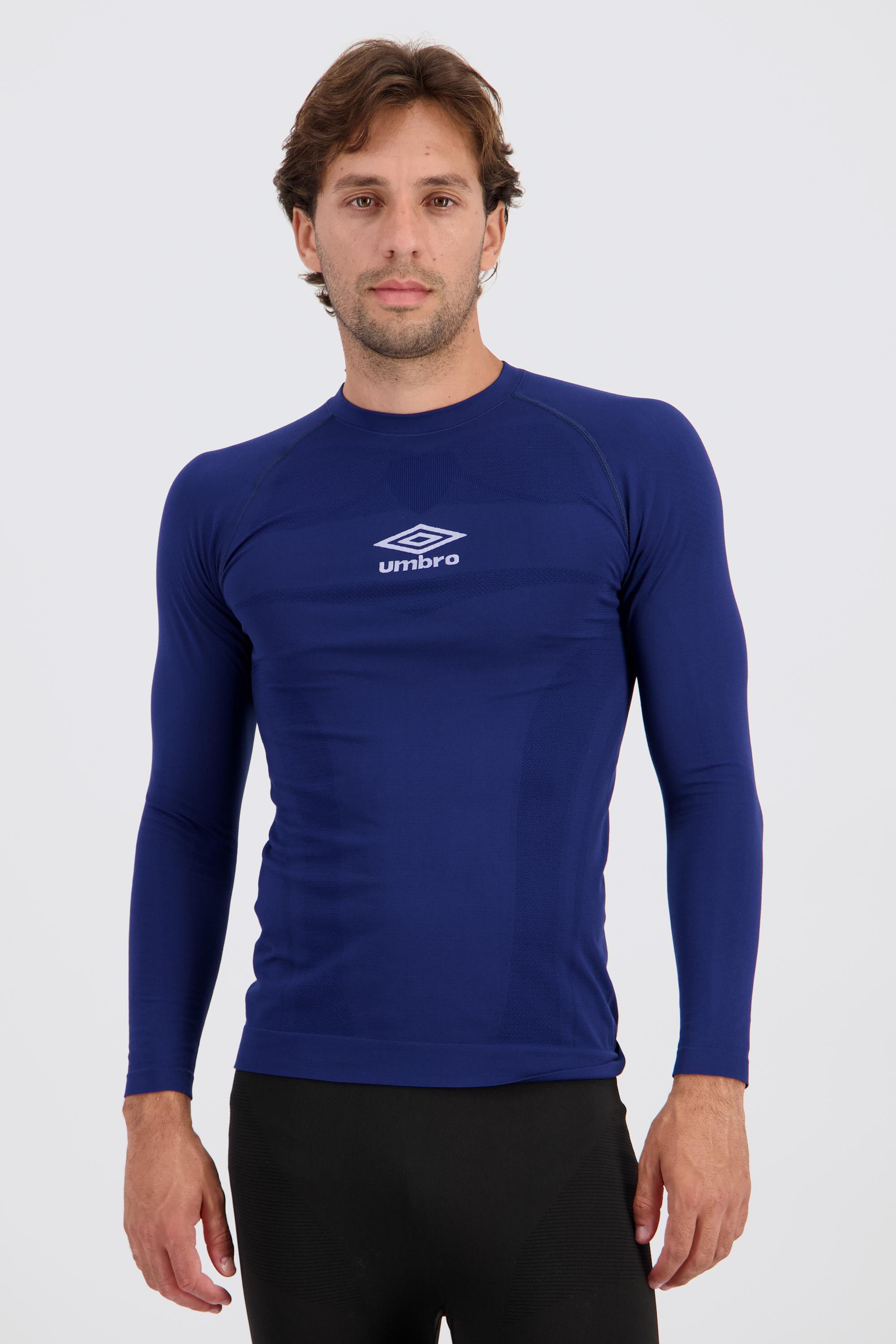 Camiseta Interior Umbro Camiseta Manga Larga Hombre Azul talla L/XL