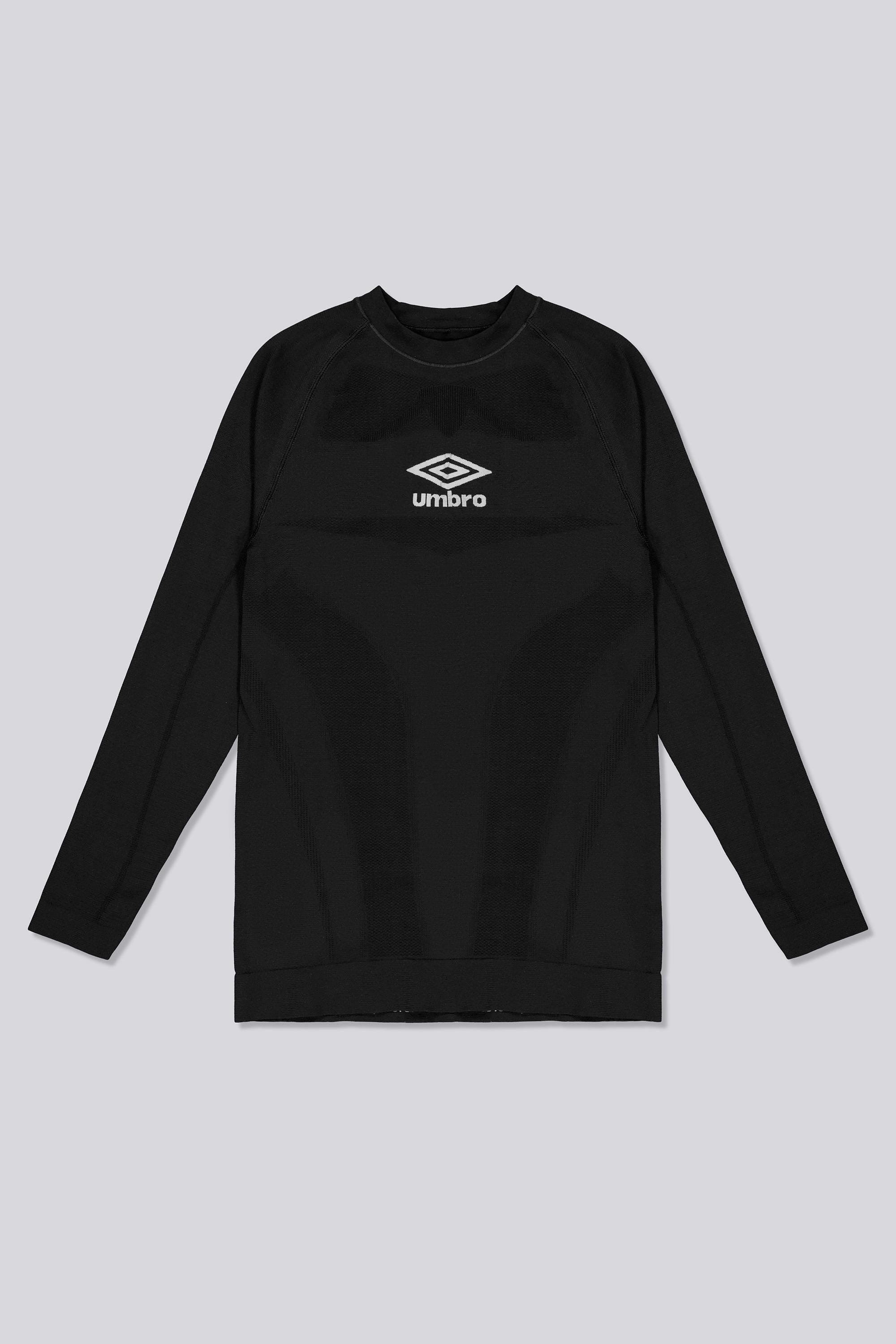 Camiseta Interior Umbro Camiseta Manga Larga Hombre Negra talla 14/16