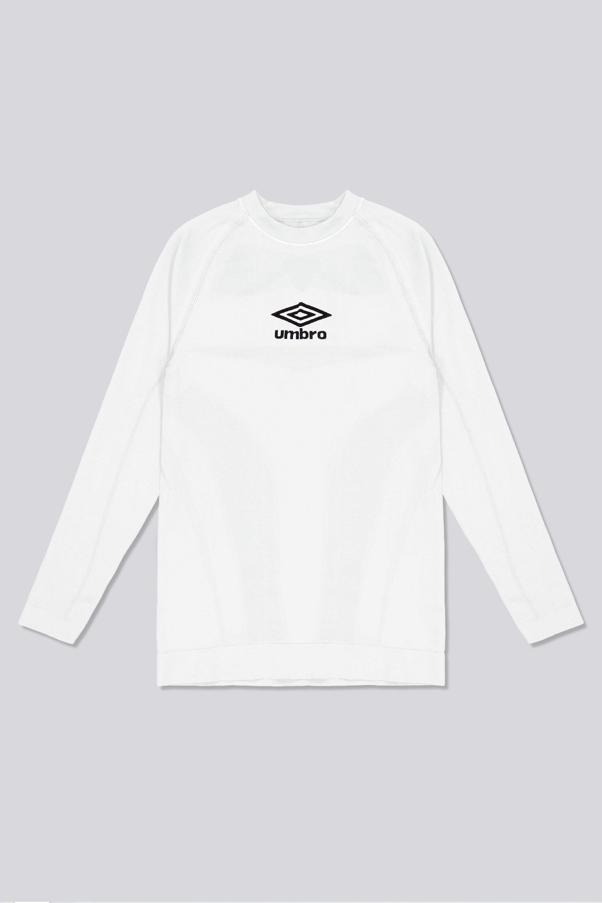 Camiseta Interior Umbro Camiseta Manga Larga Hombre Blanca talla 10/12