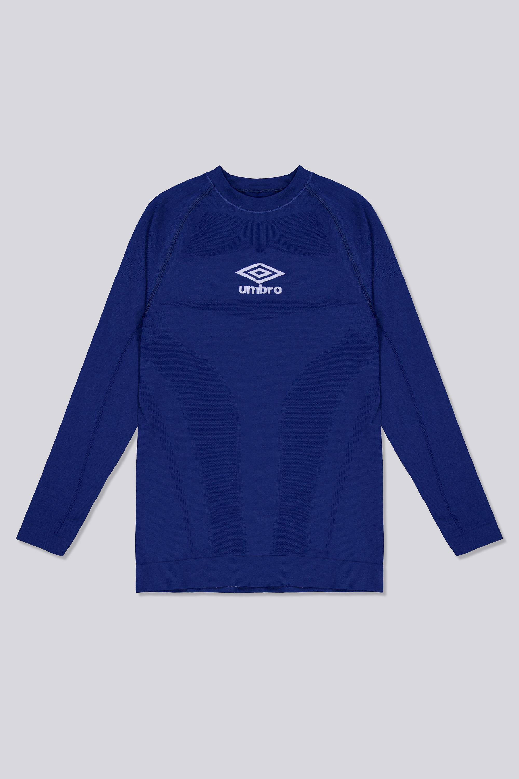 Camiseta Interior Umbro Camiseta Manga Larga Hombre Azul talla 14/16