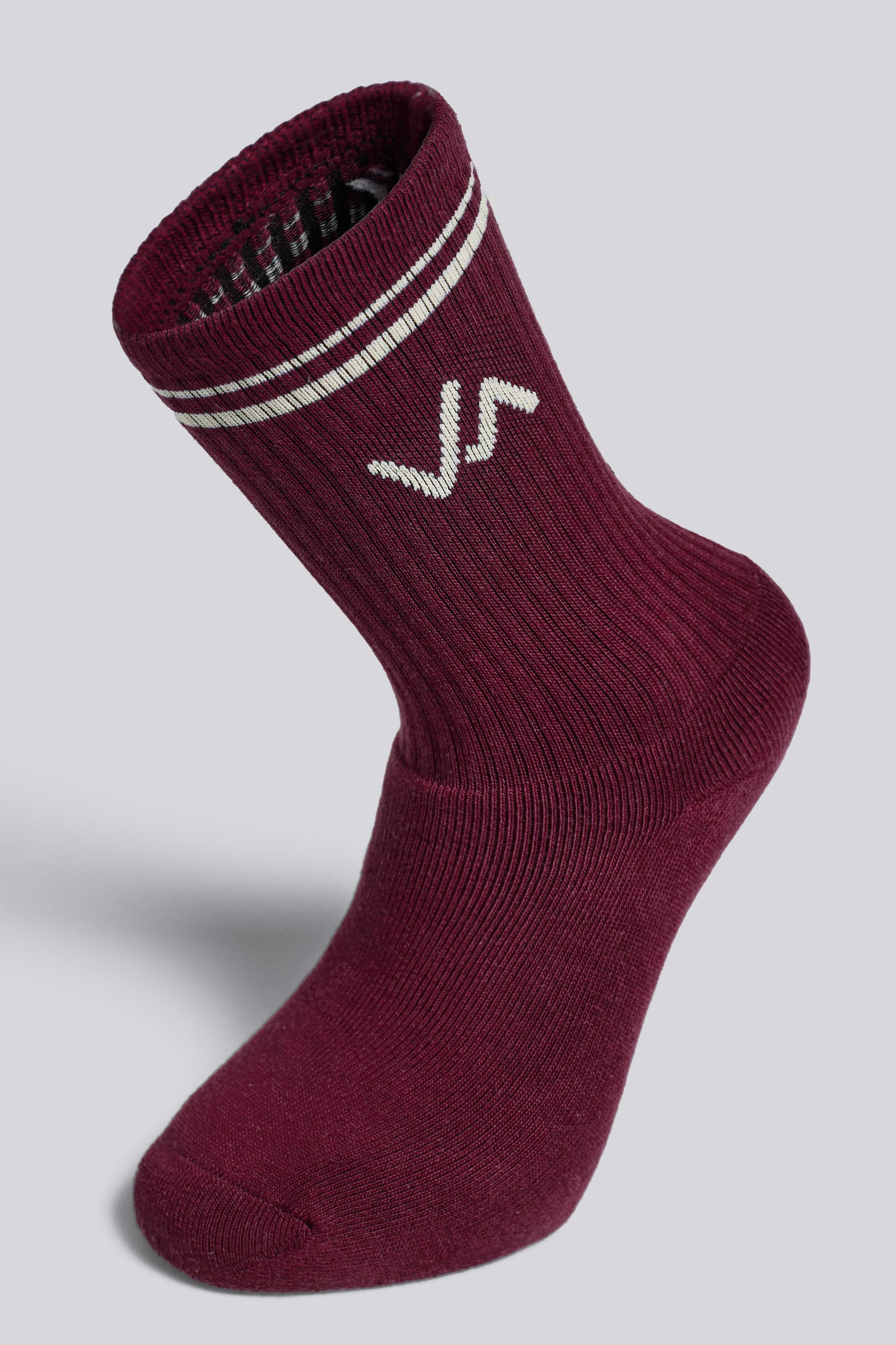 Calcetines Altos Violeta Mangriñán Mujer Rojos talla M