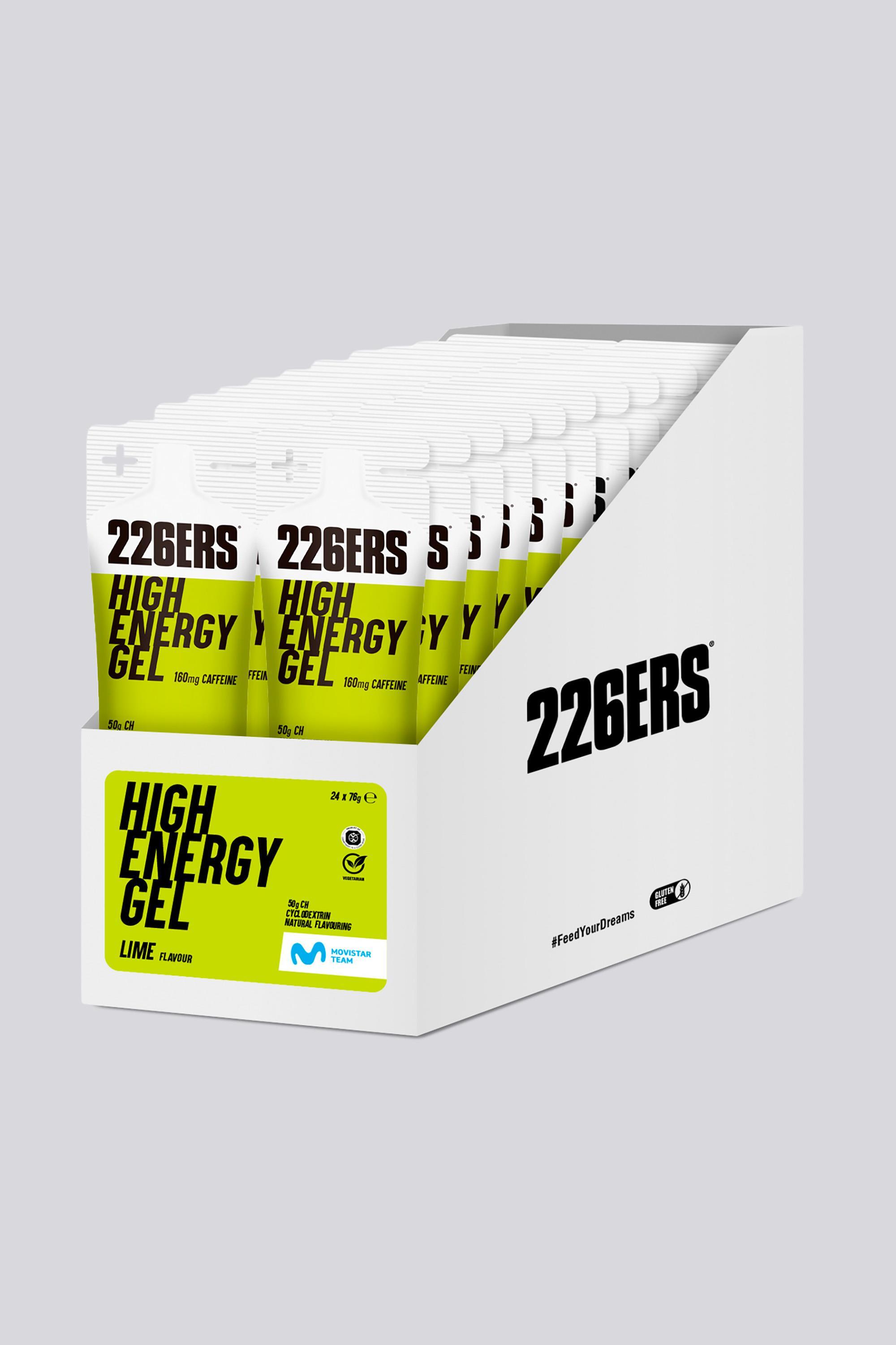 226Ers High Energy Cafeína Lima - 24 Geles 76 Gr. Unica