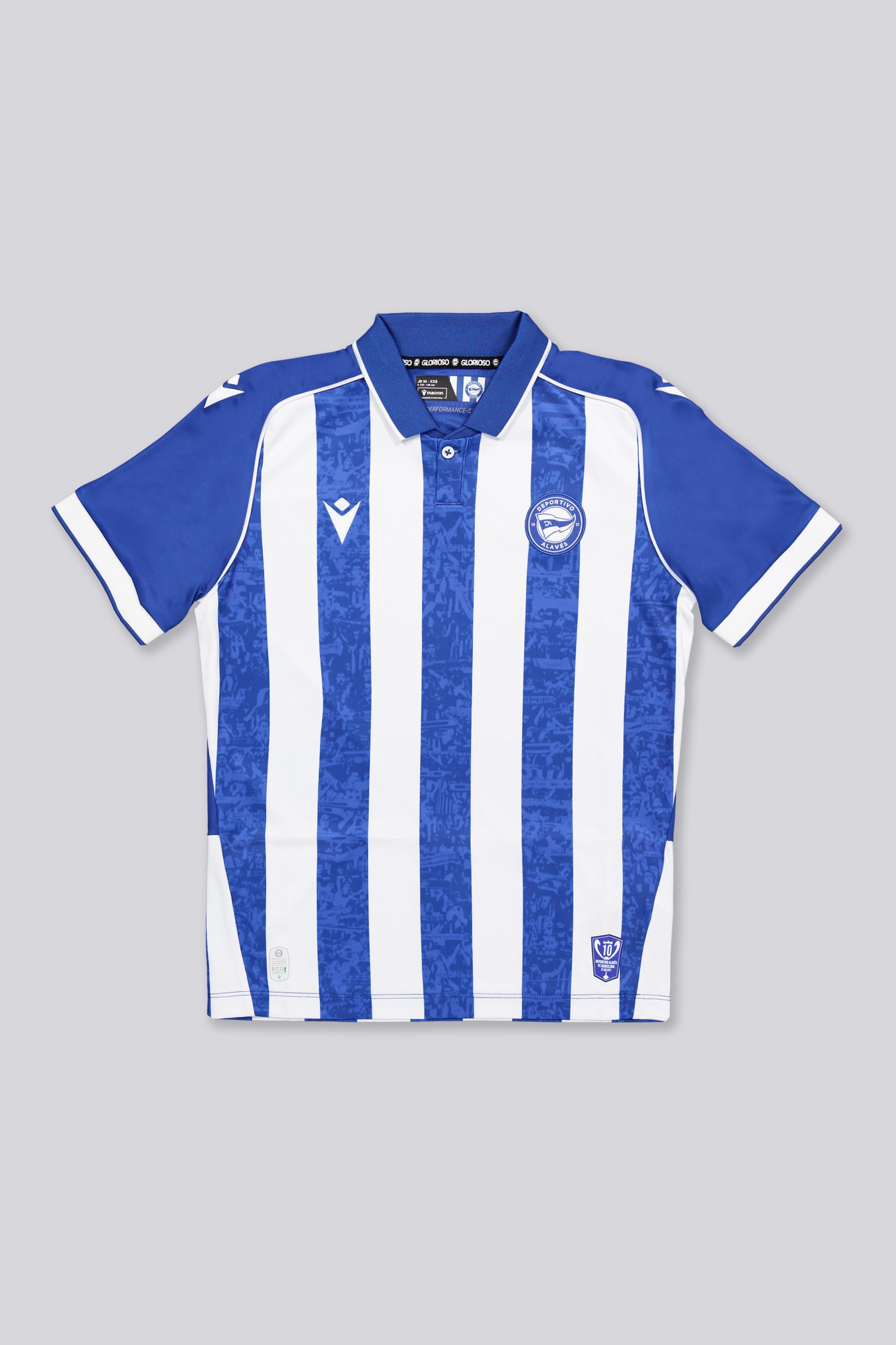 1ª Camiseta Deportivo Alavés 26/27 Jr Azul talla 8