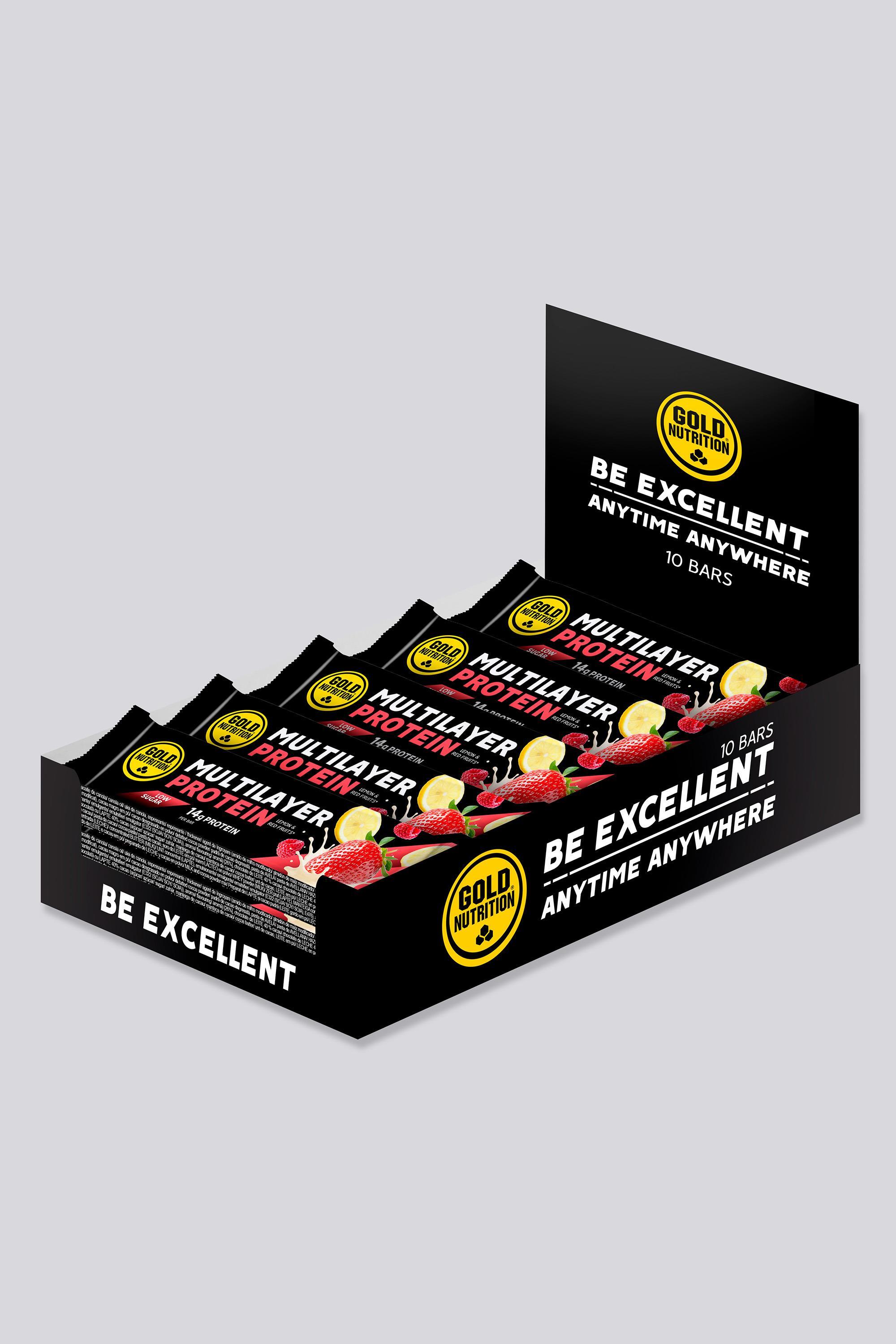 Gold Nutrition Low Sugar - 10 Barritas 50 Gr talla T.U.