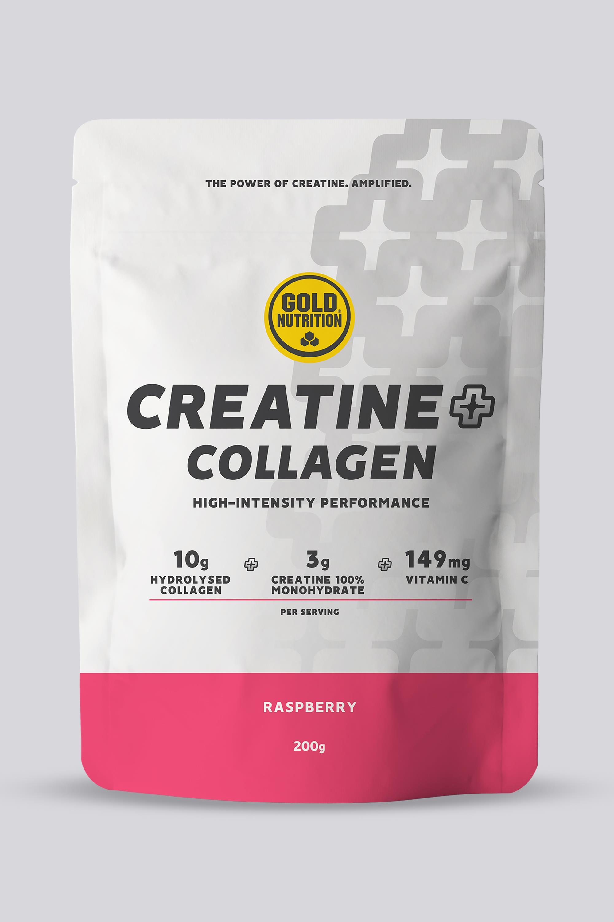 Gold Nutrition Creatine + Collagen - Creatina 200 g talla T.U.