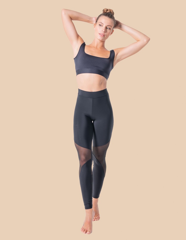 Cintura Alta Das Mulheres Workout Esporte Leggings Feminino