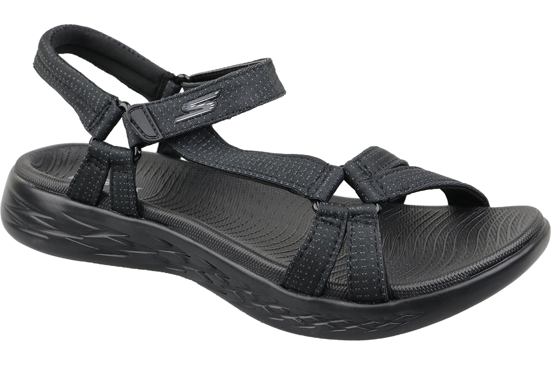 Sandalias Skechers On The Go 600 15316-bbk - Mujer, Negro, Sandalias Deportivas MKP