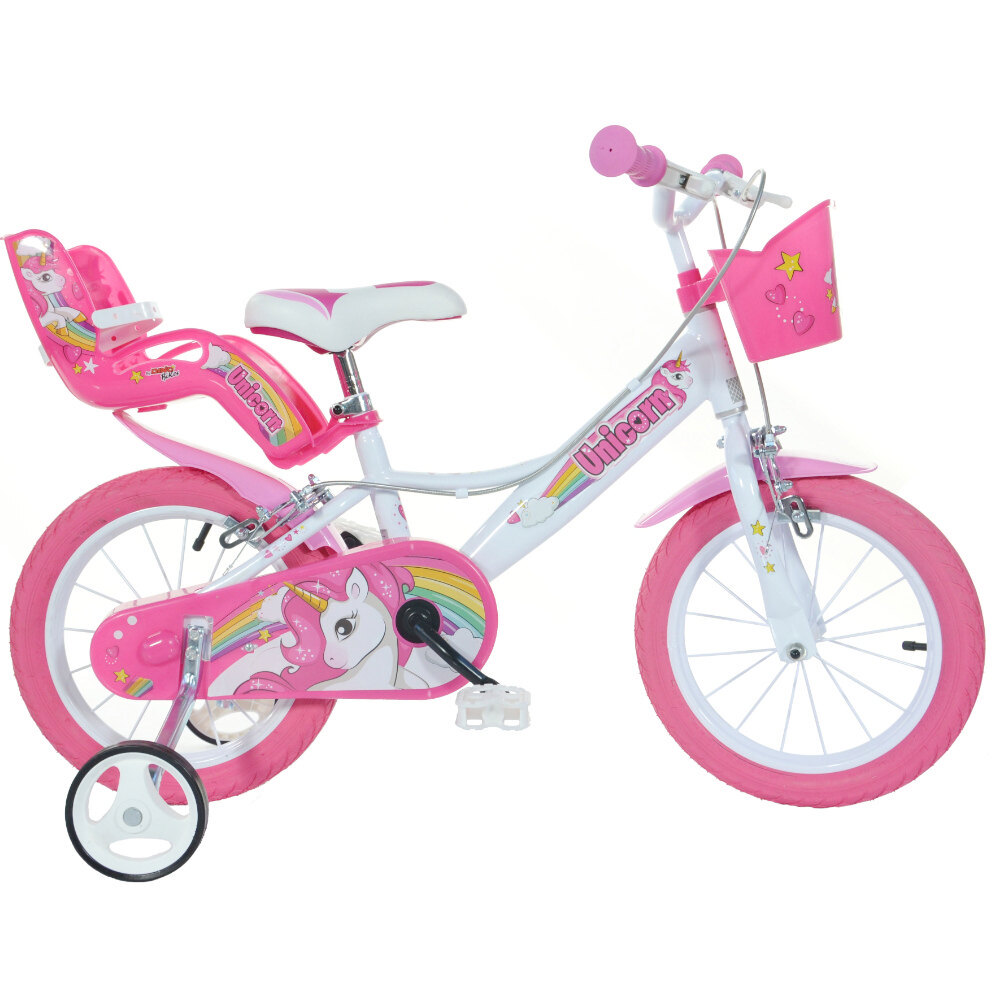 Bicicleta Infantil Unicorn 14 Pulgadas 4-6 Años - Rosa - Bicicleta Para  Niños