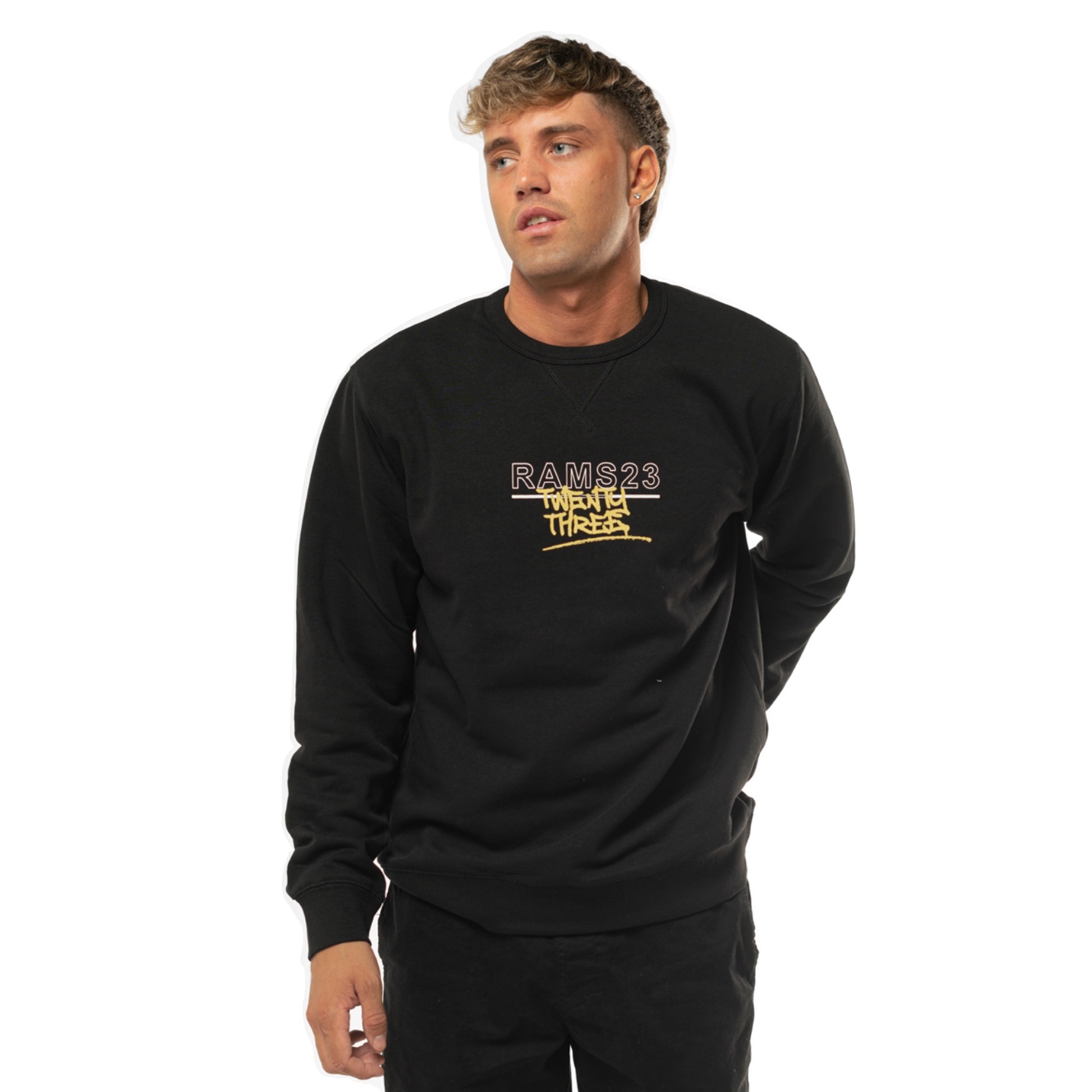 Sudadera Rams 23 Qr Negro Sprinter MKP