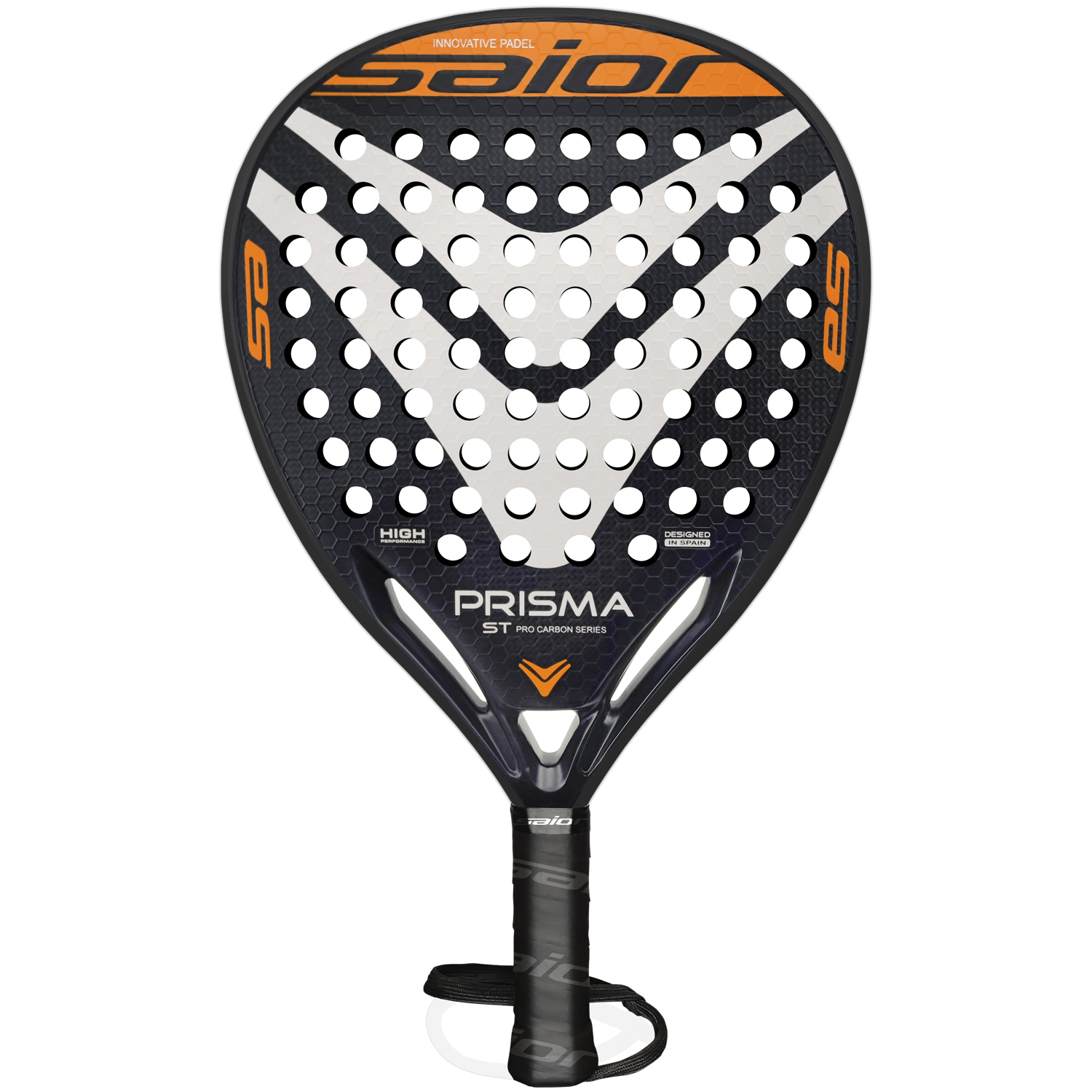 Pala de Padel Gris con Negro Modelo 4013 - Asiaimportchile