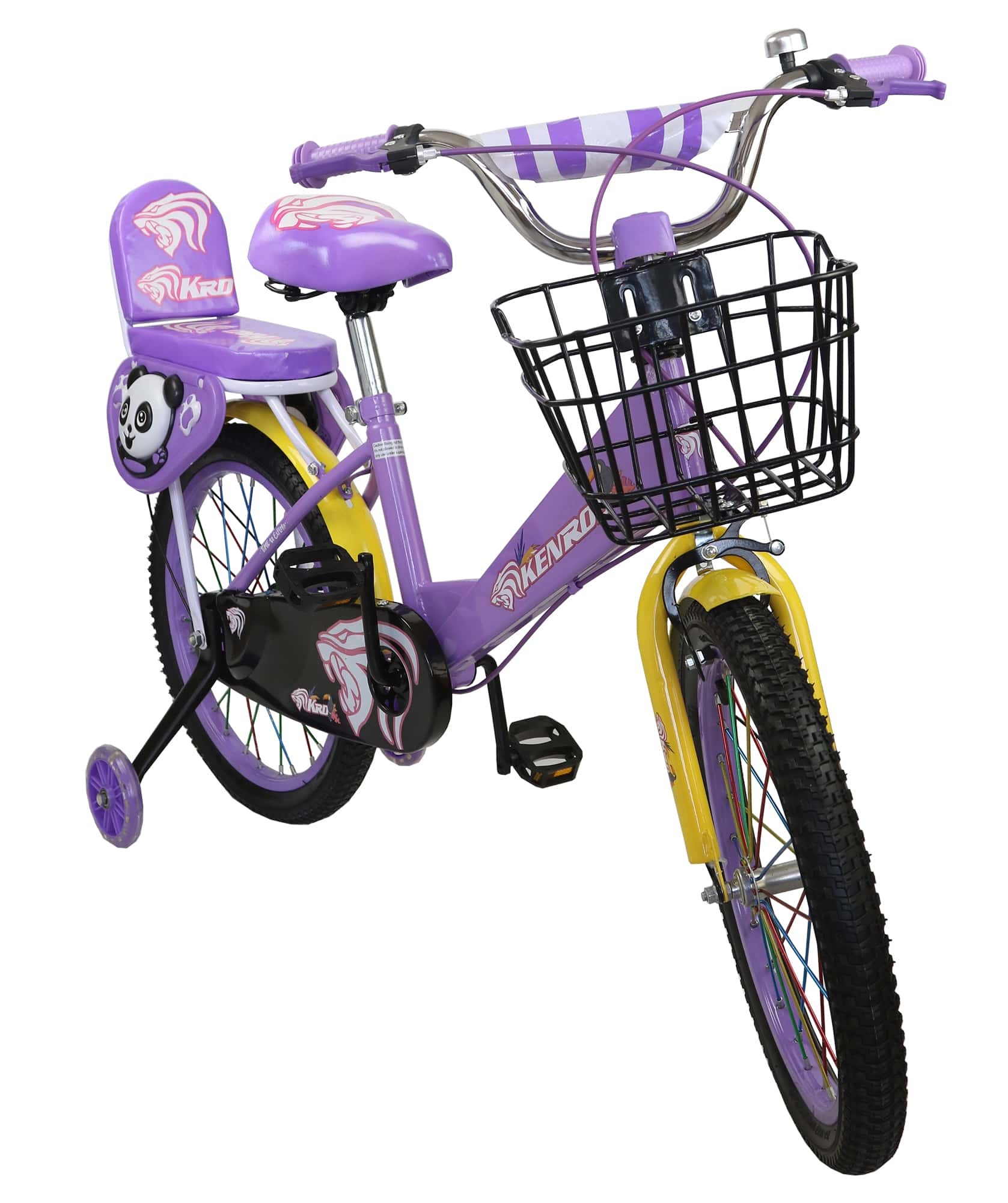 Bicicletas Infantiles De 7 A 9 Años Con Ruedines Y Cesta Color