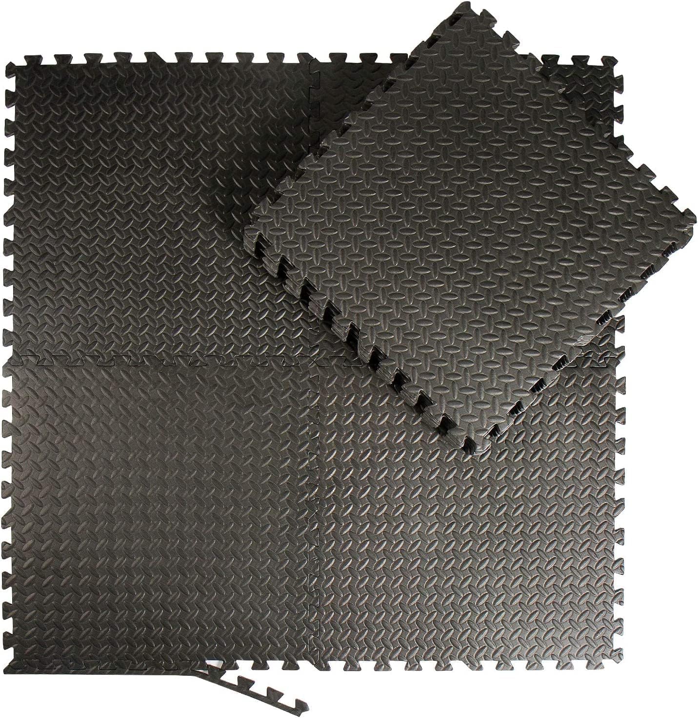 Esterilla Tipo Puzzle Protector De Gimnasio Suelo Acolchado Perpetual (4  Piezas-60x60cm)