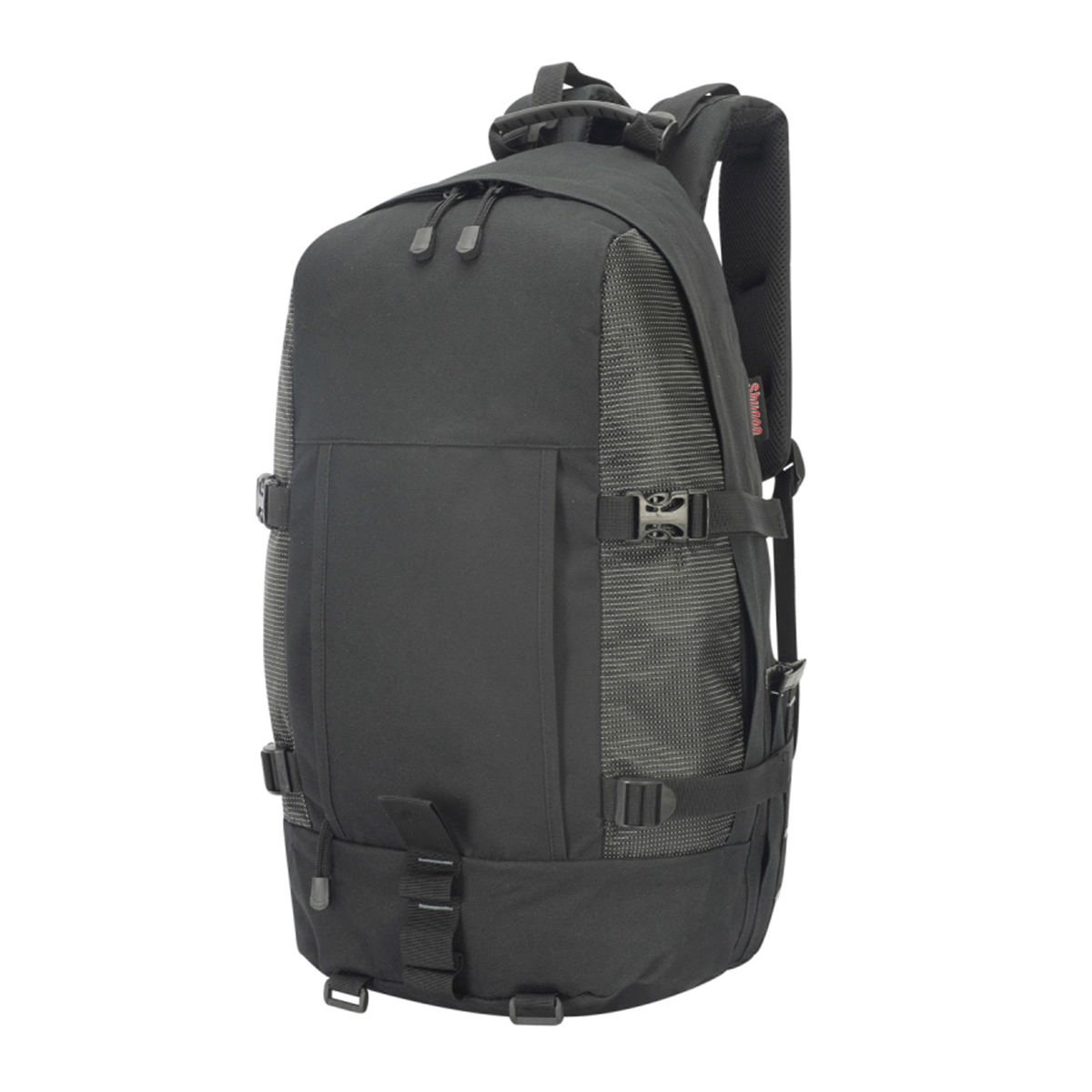 vidaXL Mochila de senderismo 40 L negro y gris