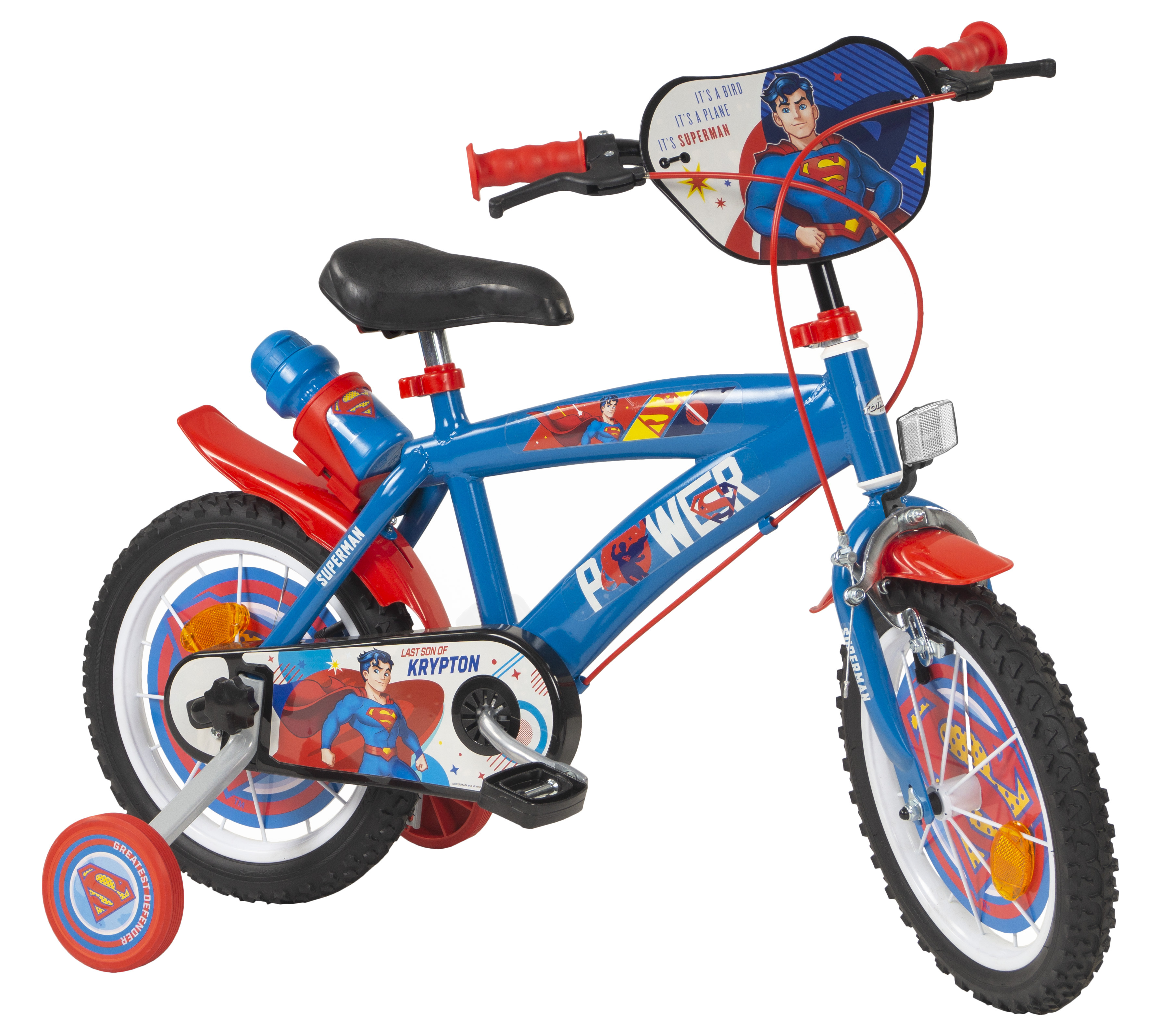 Bicicleta Niños 12 Pulgadas Superman azul 3-5 años