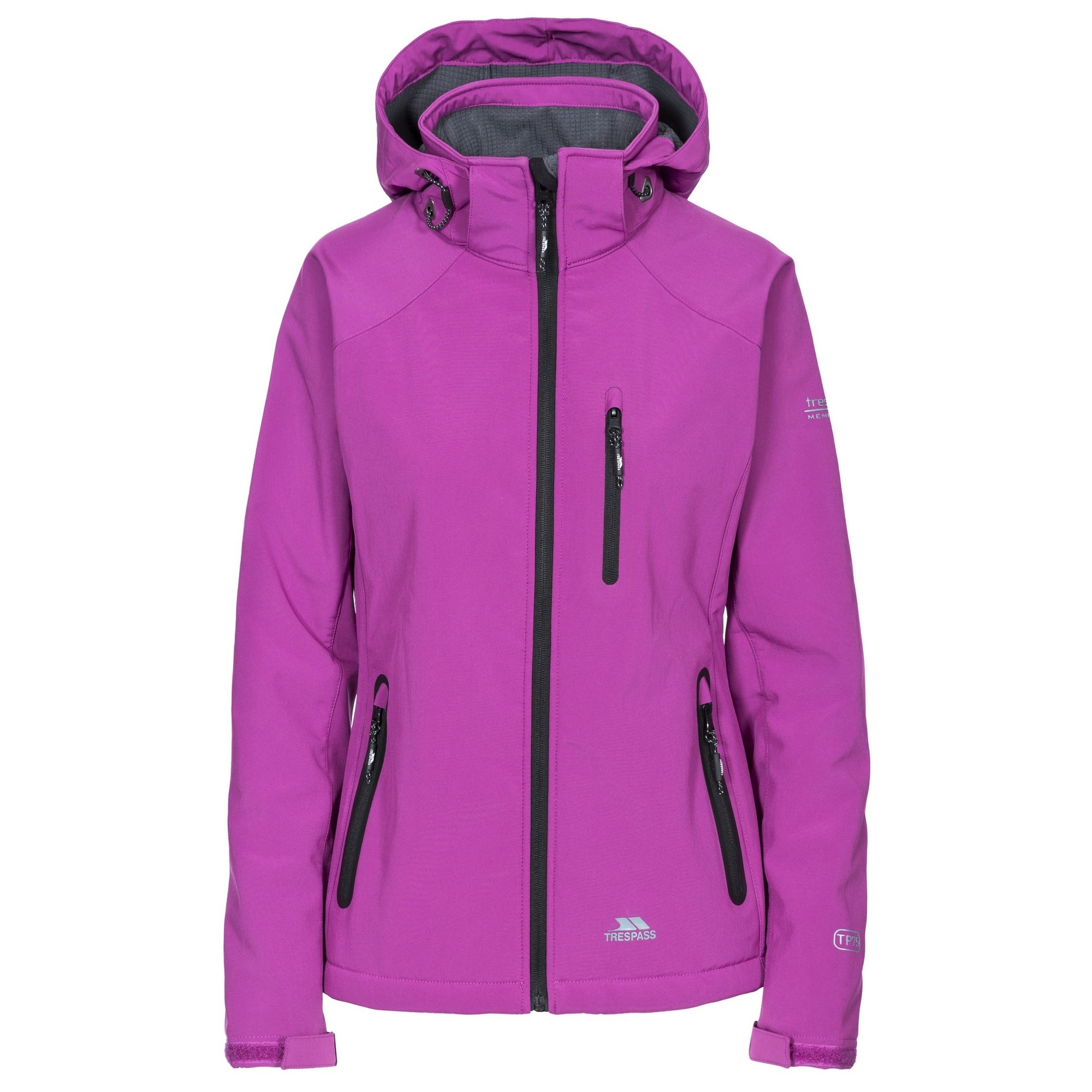 Maeve Chaqueta Softshell de longitud larga para mujer, color morado oscuro,  talla XXS, Potent Purple Marl