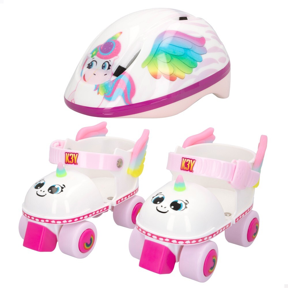 Patinete de 3 ruedas para niños con kit de protección para casco