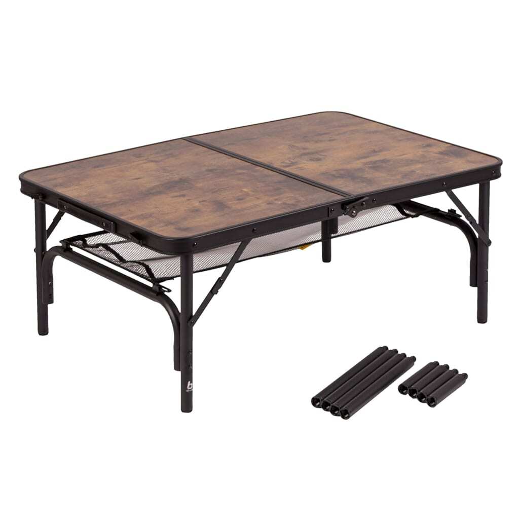 Mesa Plegable De Camping Decatur Aluminio 90x60 Cm Bo-camp - Negro - Mesa De Camping MKP