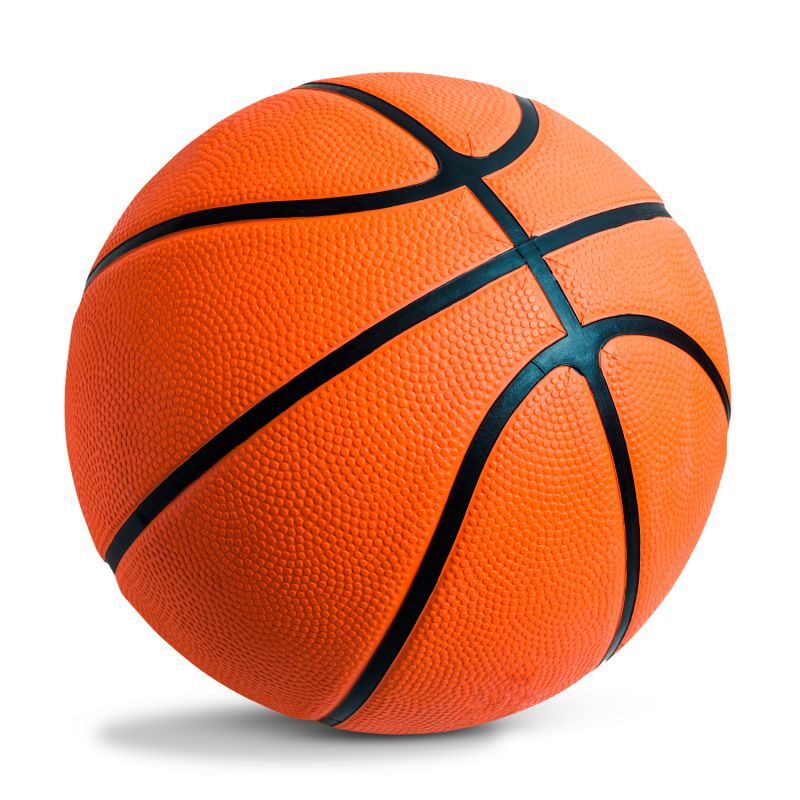 Balón de baloncesto oficial de goma, talla 7 (naranja)