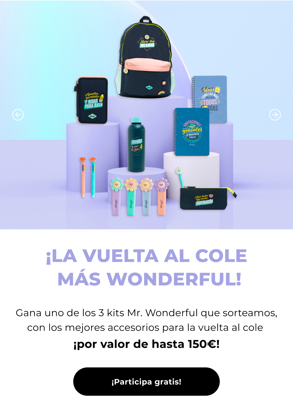 Sorteo vuelta al cole