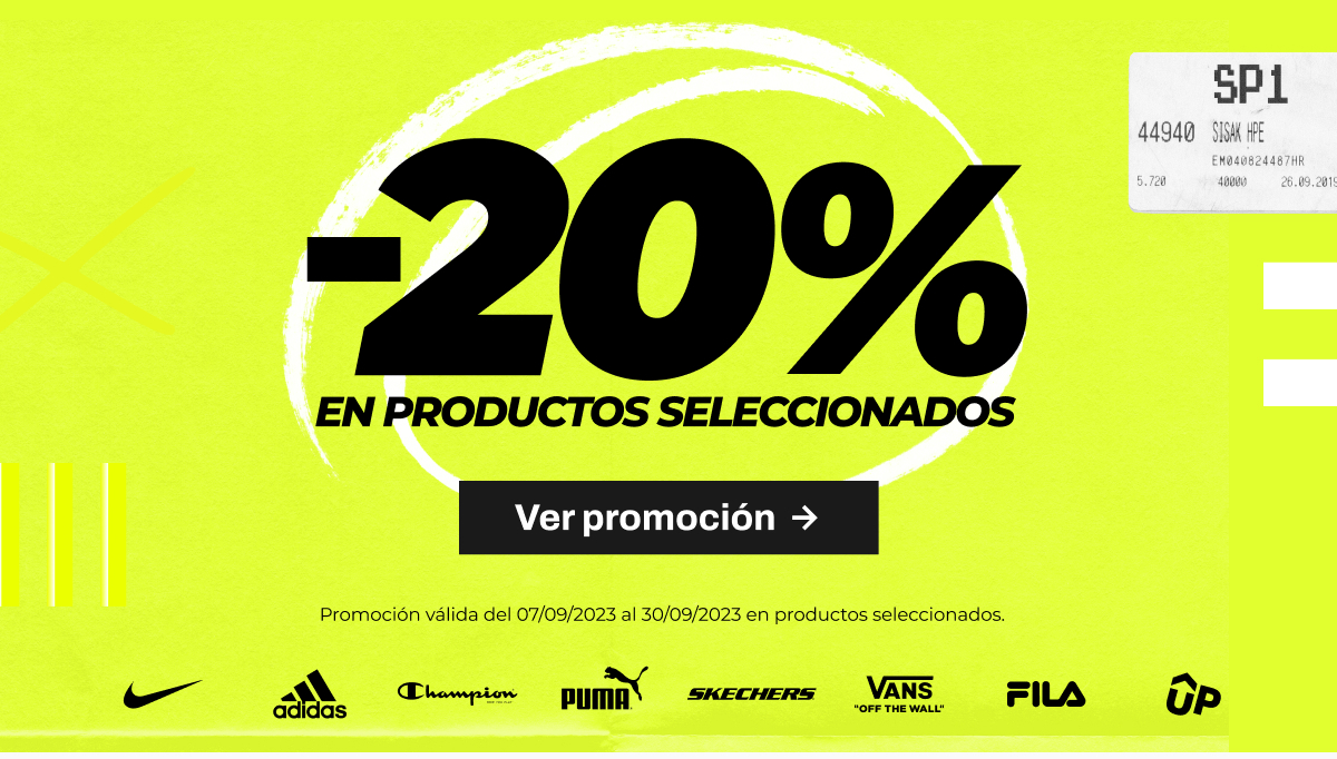 -20% en artículos seleccionados