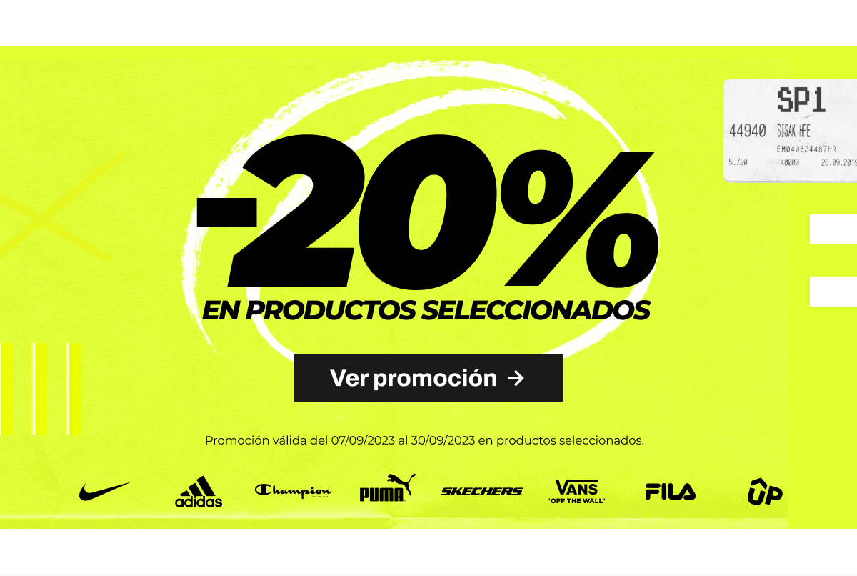 -20% en productos seleccionados