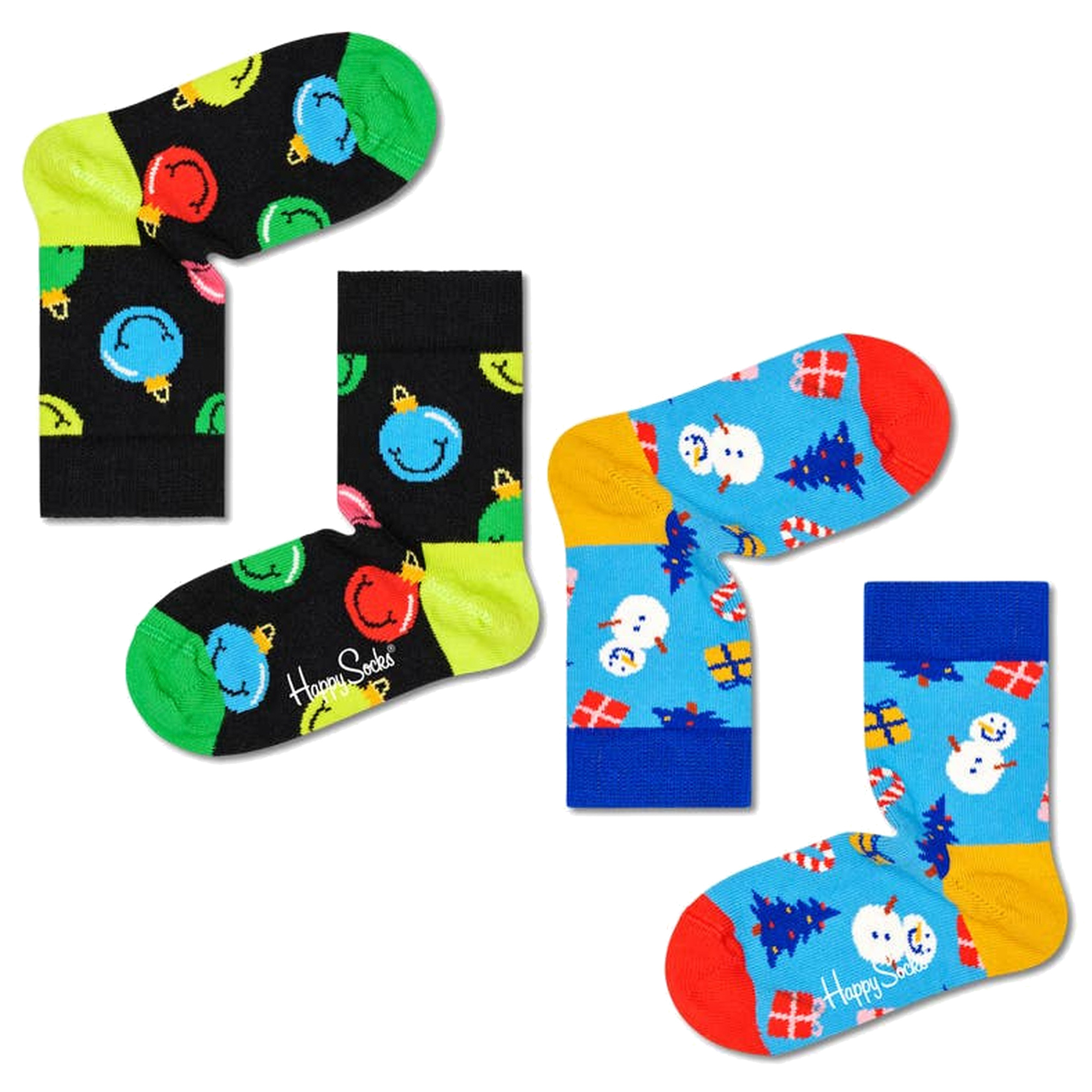 2 Pares De Meias Kids Holiday S Gift Set - multicolor - undefined