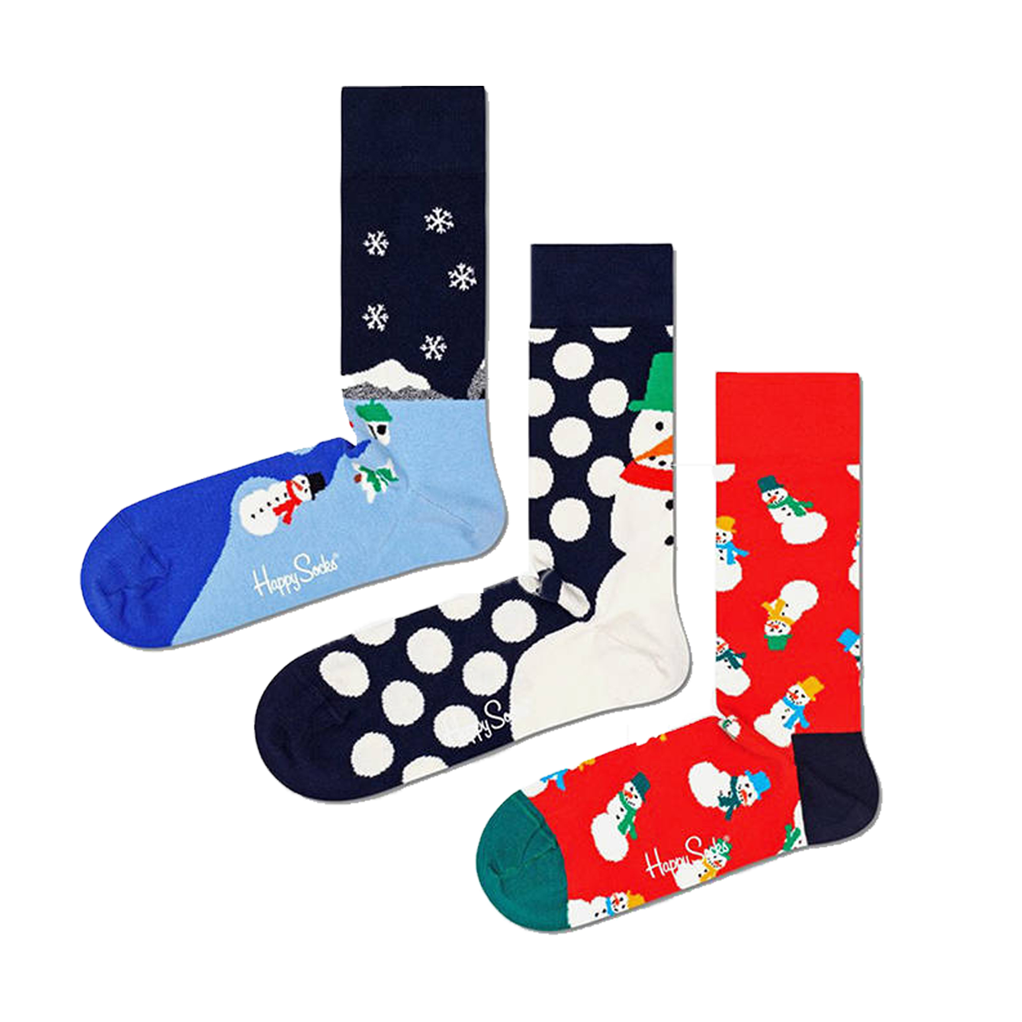 Pack 3 Pares De Meias Happy Socks Snow Gift Set - Multicor | Sport Zone MKP