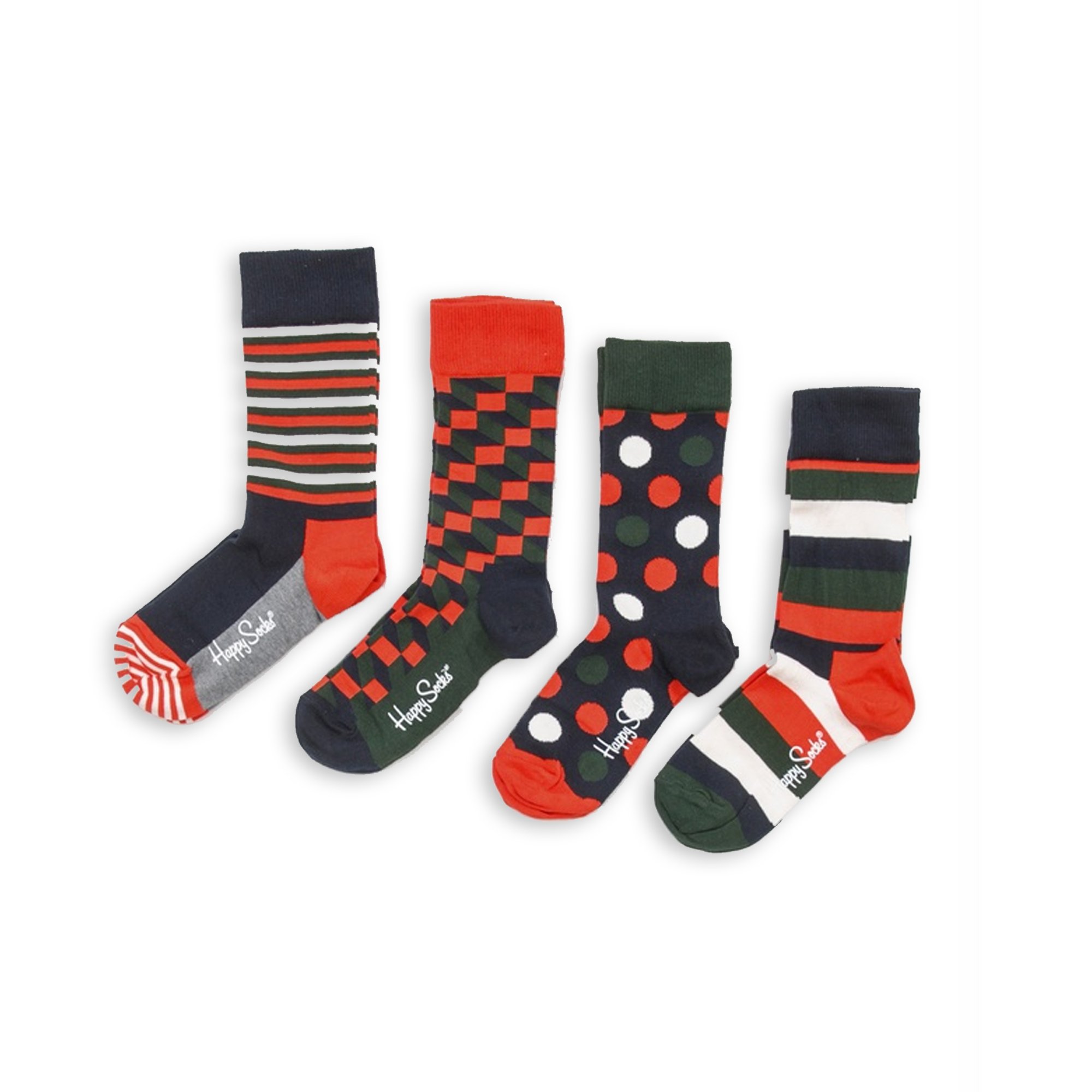 Pack 4 Pares De Calcetines Happy Socks Classic Holiday Gift Set - multicolor - 