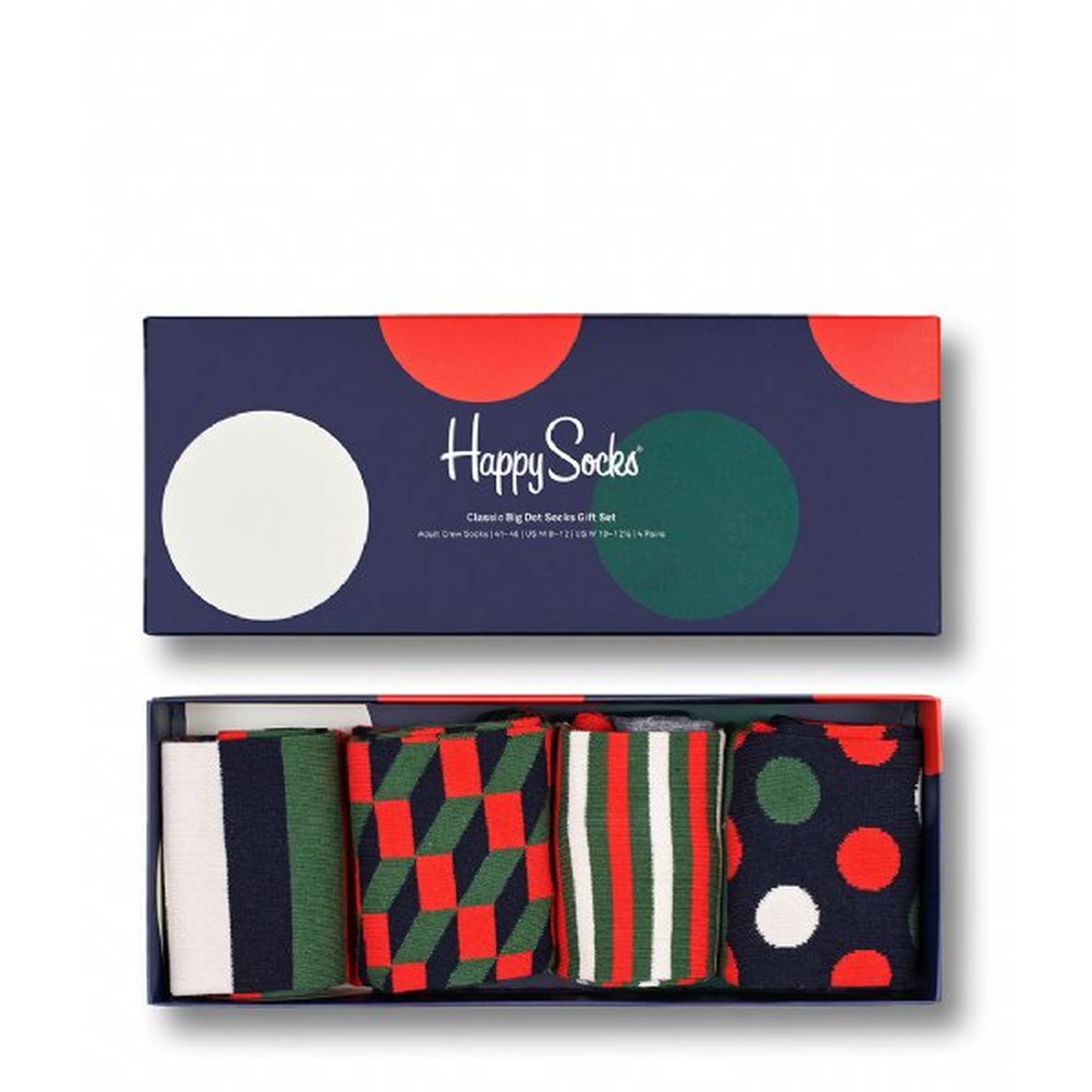 Pack 4 Pares De Meias Happy Socks Classic Holiday Gift Set