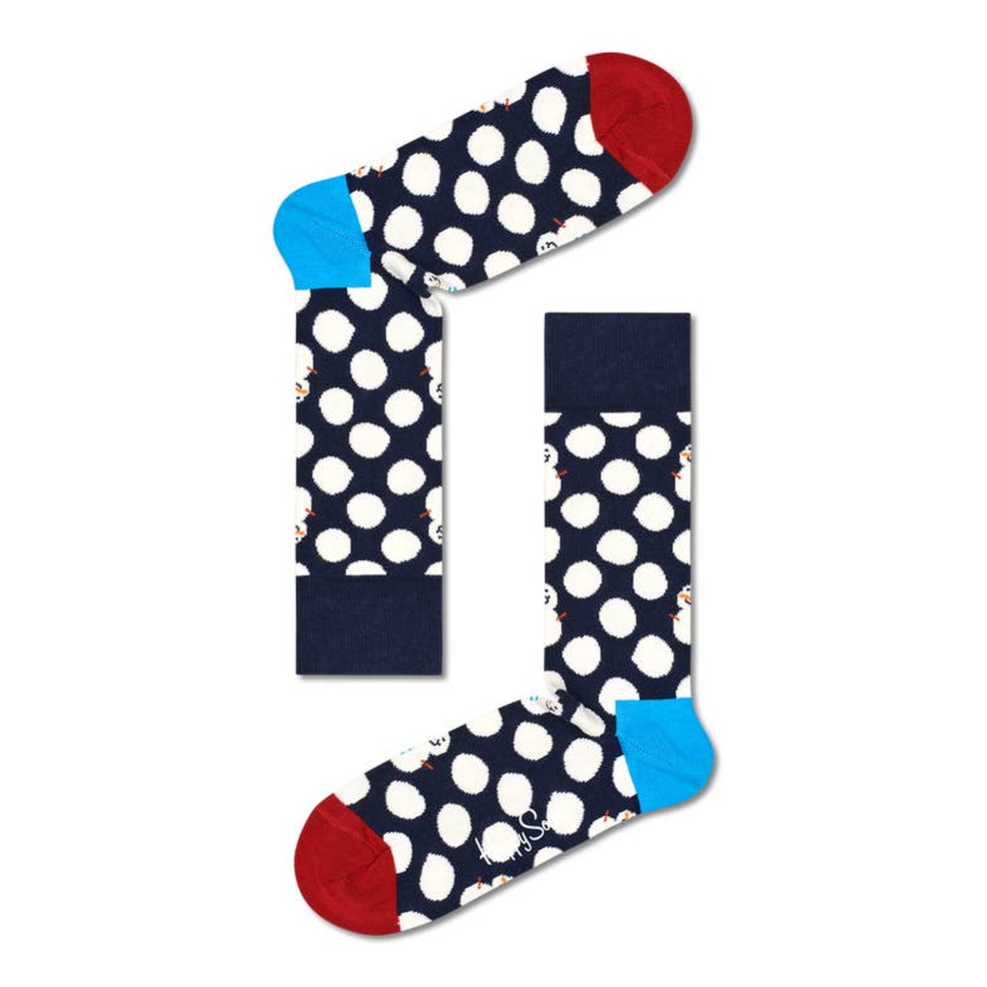 Par De Meias Happy Socks Big Dot Snowman Gift Box - multicolor - 