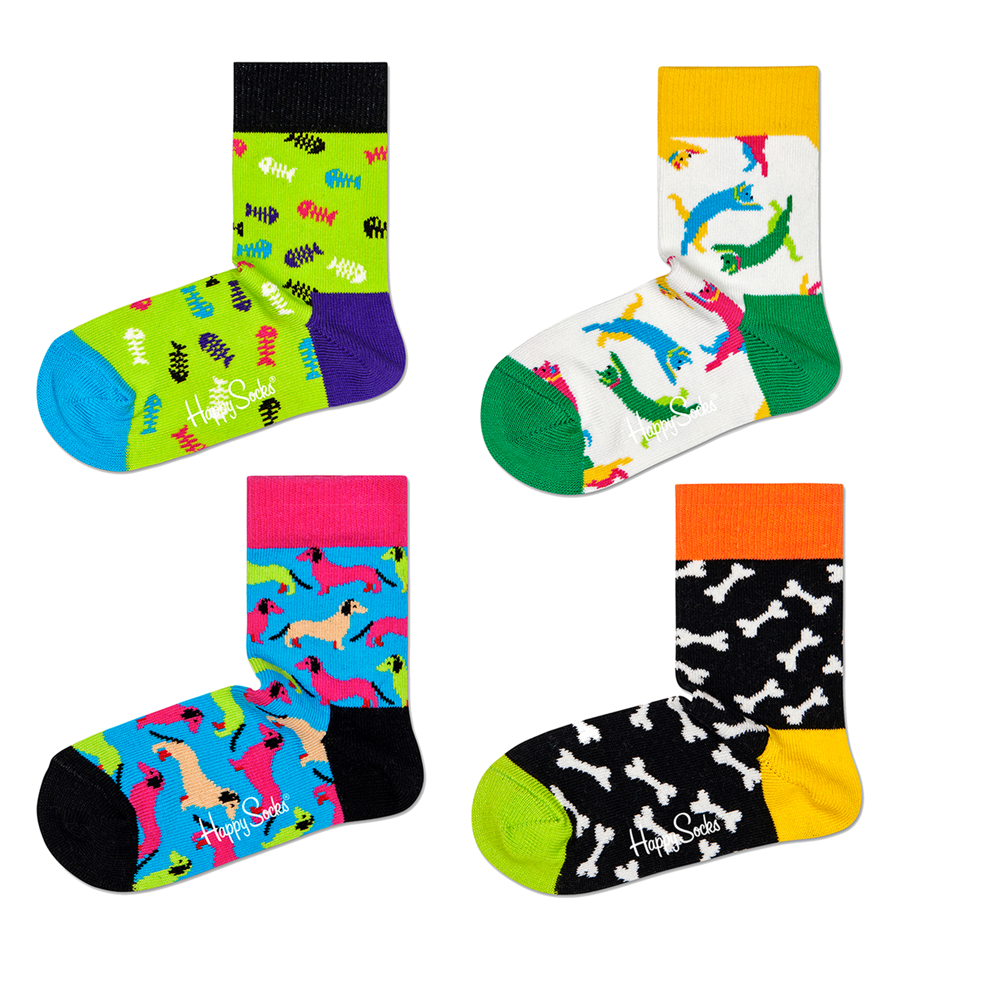 Pack 4 Pares De Calcetines Kids Cats & Dogs Gift Box - multicolor - 