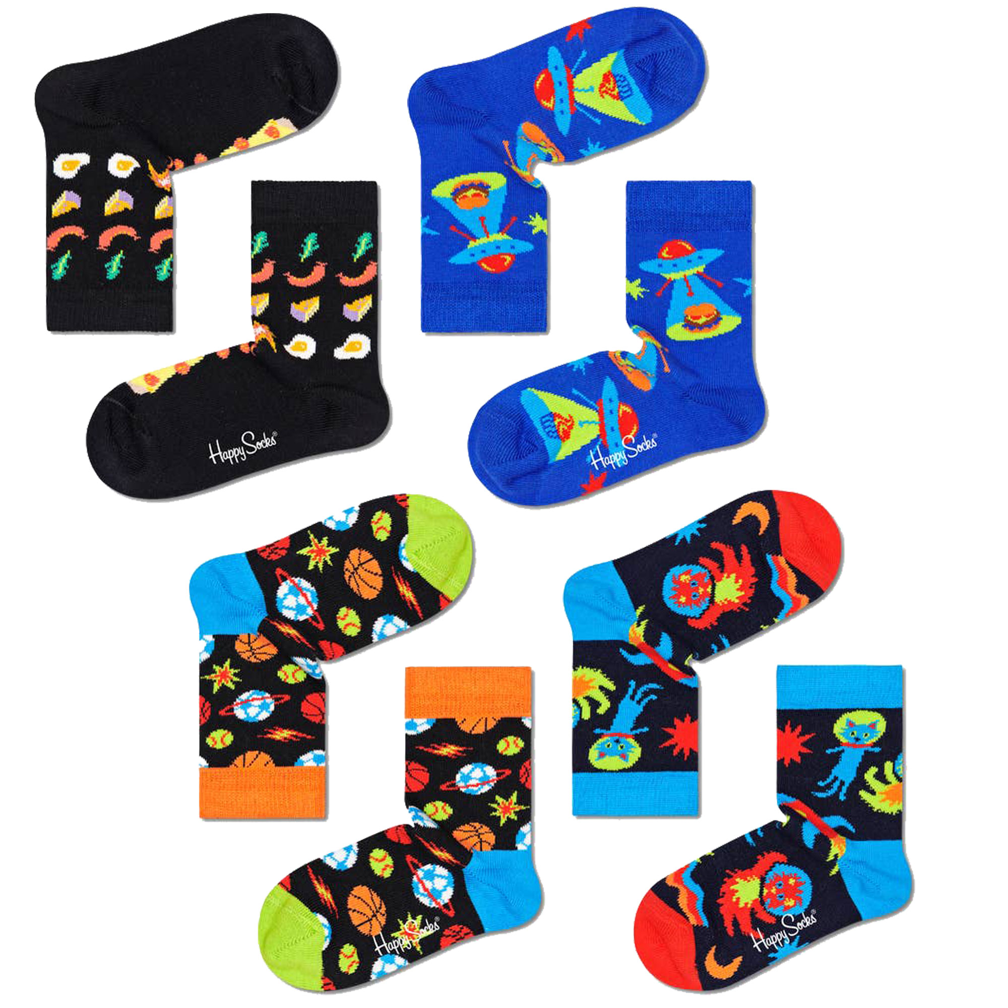 Pack 4 Pares De Calcetines Kids Space S Gift Set - multicolor - undefined